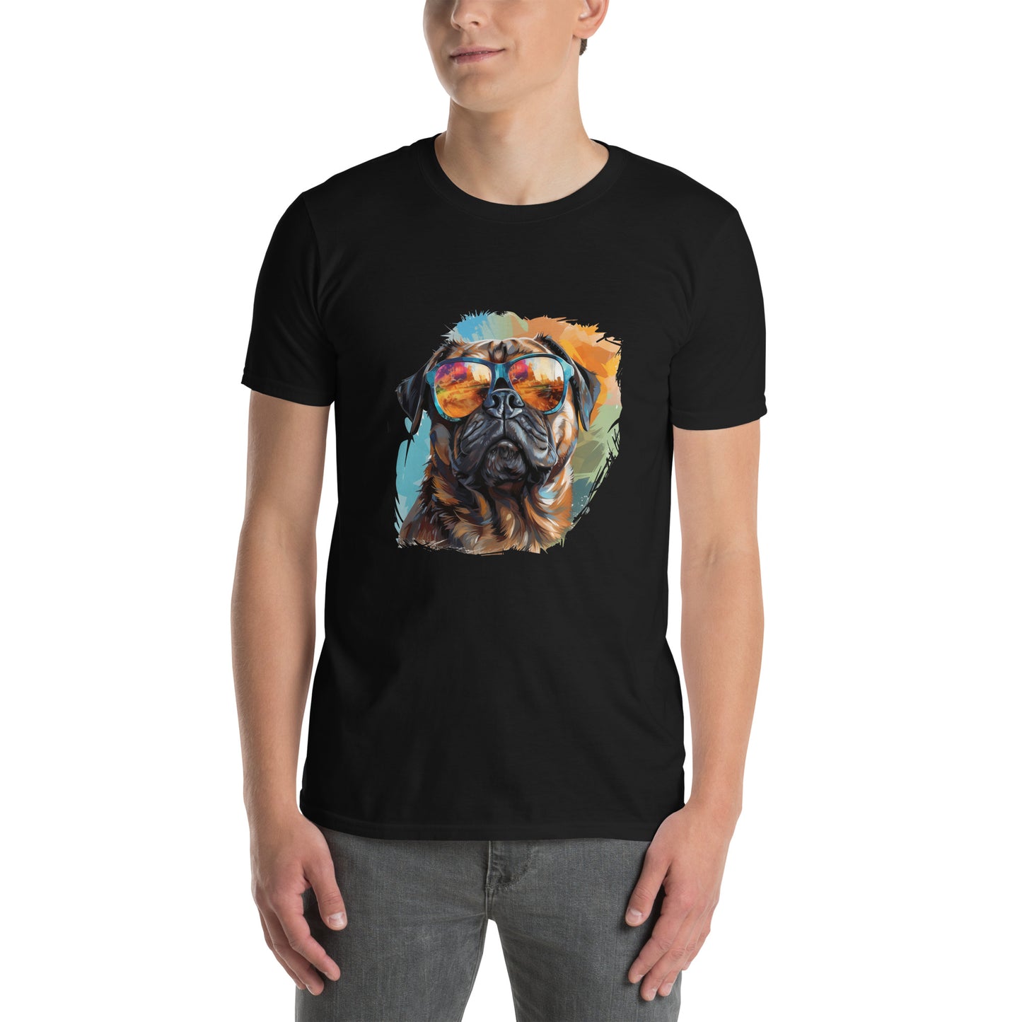 Koszulka unisex z krótkim rękawem "PUG DOG" ID: 204 (PREMIUM)