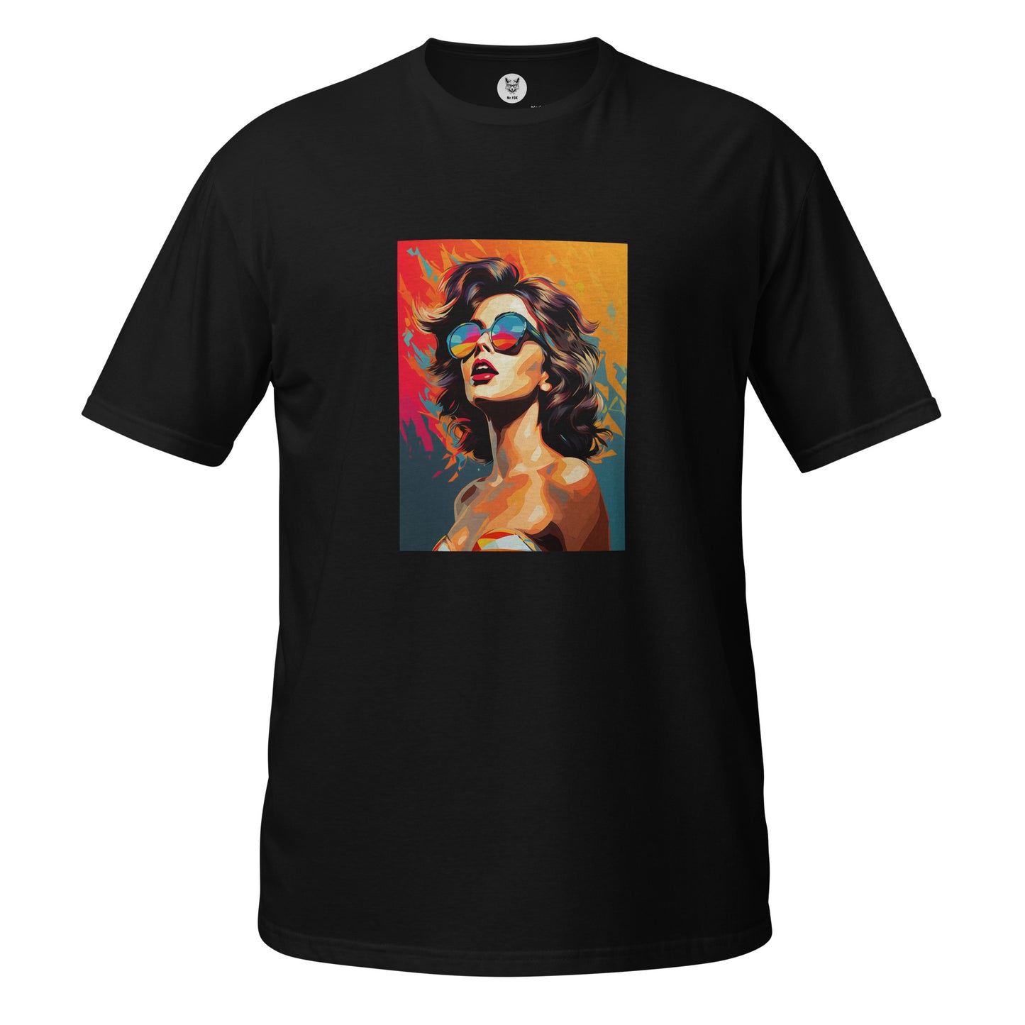 T-shirt unisex z krótkim rękawem „POP ART GIRL” ID: 225 (PREMIUM)