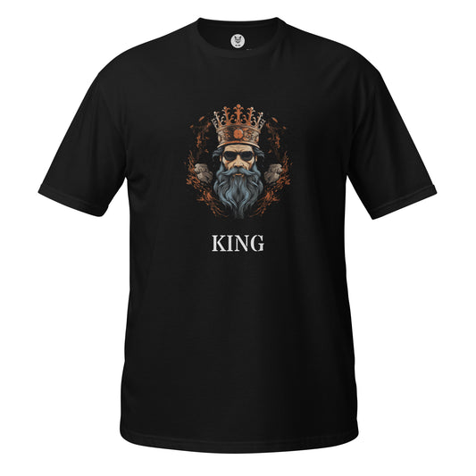 Koszulka unisex z krótkim rękawem „KING” ID: 244 (PREMIUM)