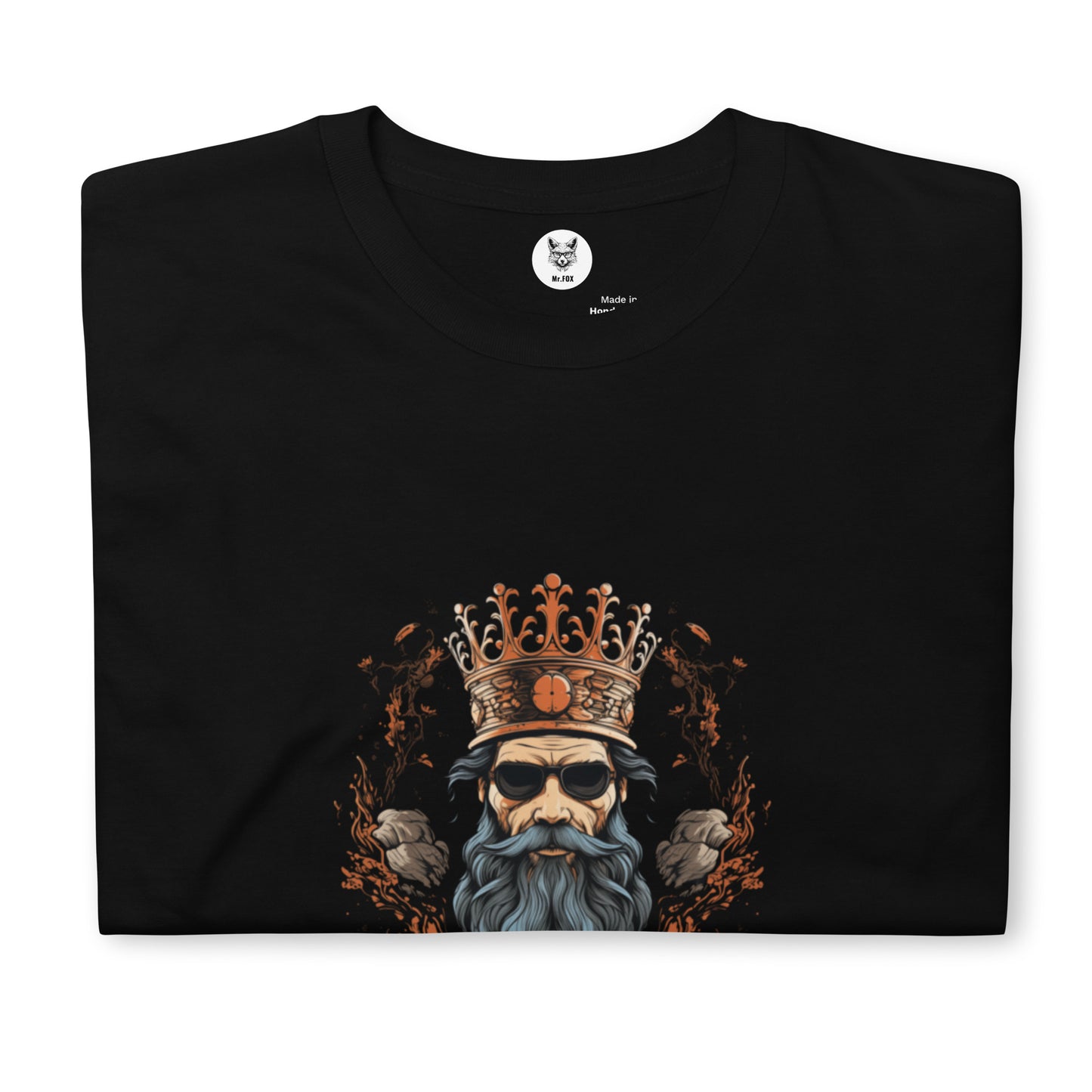 Koszulka unisex z krótkim rękawem „KING” ID: 244 (PREMIUM)