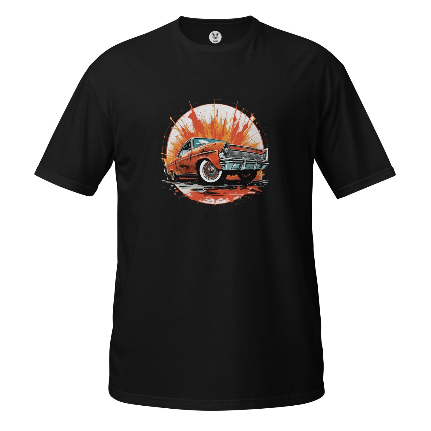 T-shirt unisex z krótkim rękawem „RETRO CAR” ID: 251 (PREMIUM)