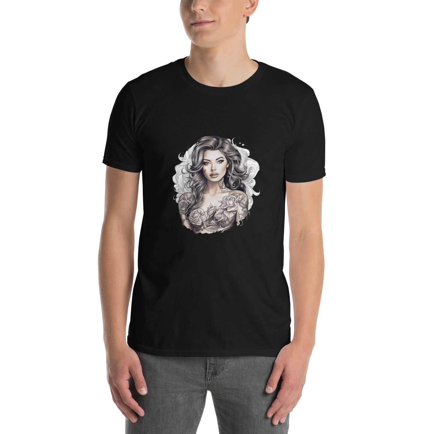 T-Shirt unisex z krótkim rękawem „TATTOO GIRL” ID: 257 (PREMIUM)