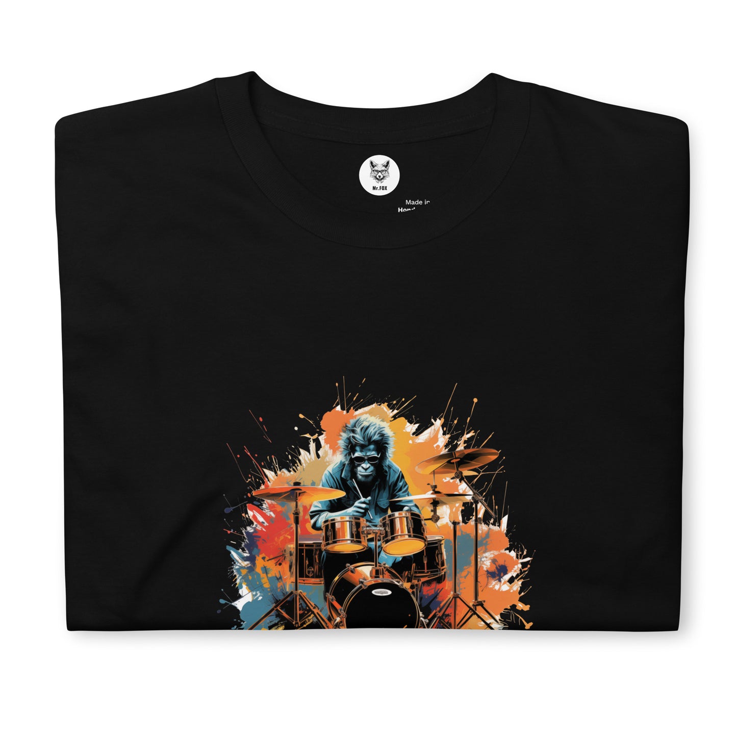 Koszulka unisex z krótkim rękawem „I like Drums” ID: 236 (PREMIUM)