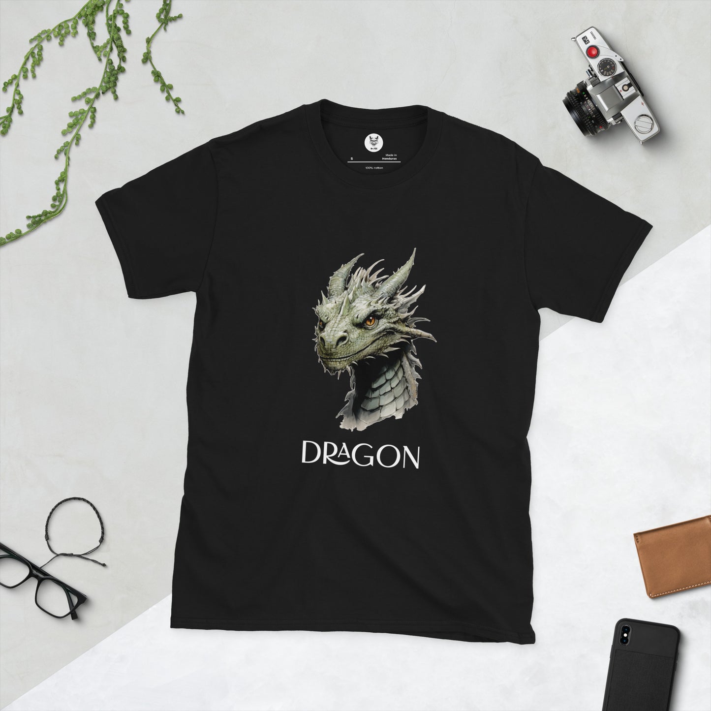 Short-Sleeve Unisex T-Shirt "GREEN DRAGON" ID: 178 (PREMIUM)