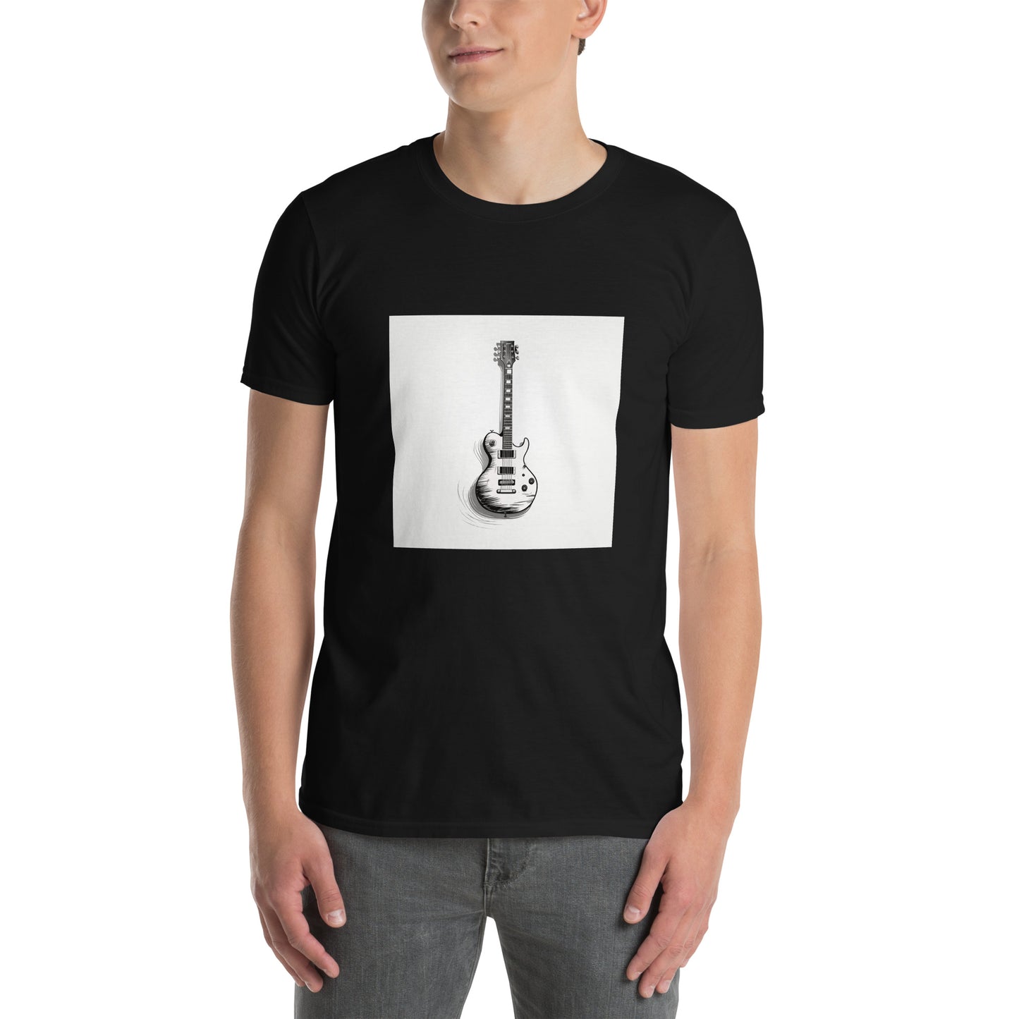 Koszulka unisex z krótkim rękawem „GITAR” ID: 263 (PREMIUM)