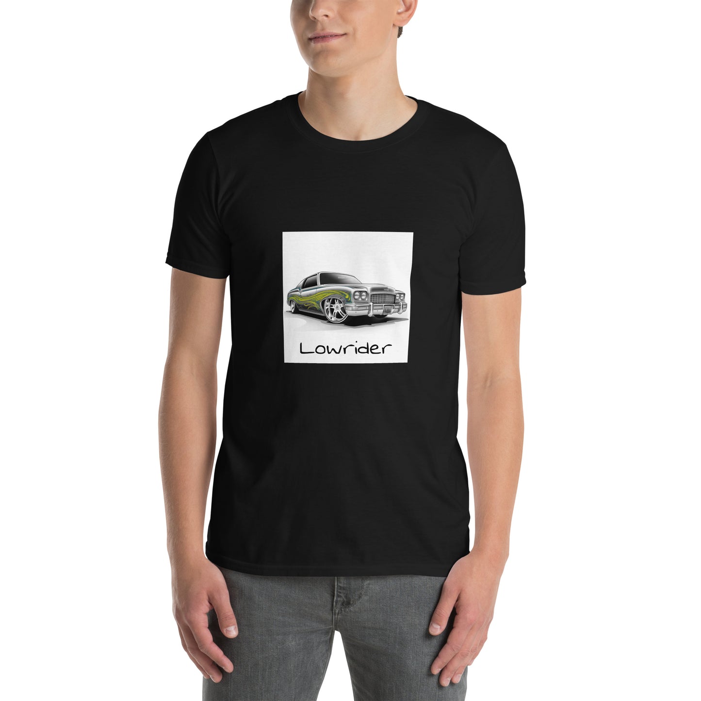 T-shirt unisex z krótkim rękawem „RETRO CAR” ID: 278 (PREMIUM)