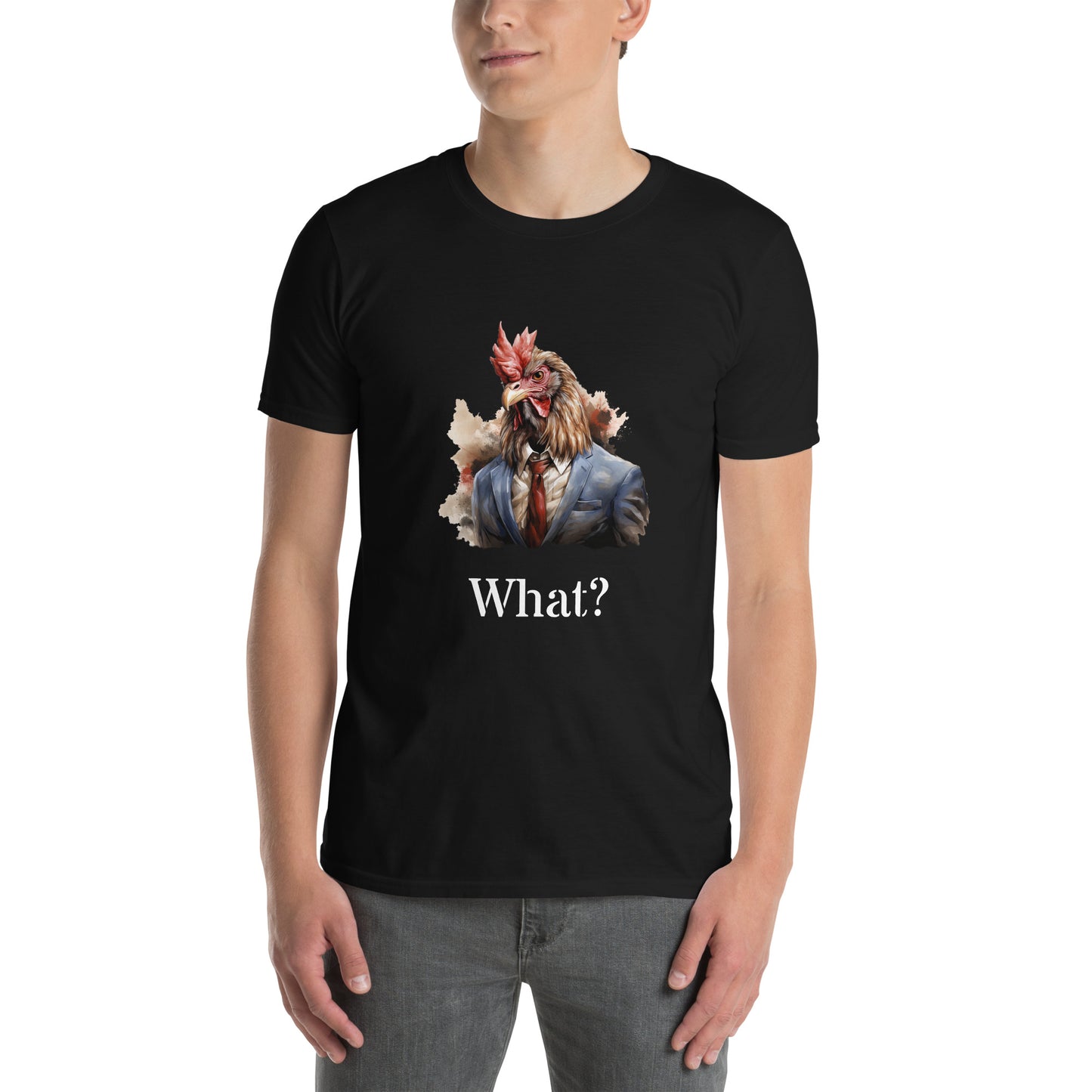 Short-Sleeve Unisex T-Shirt "WHAT?" ID: 281 (PREMIUM)