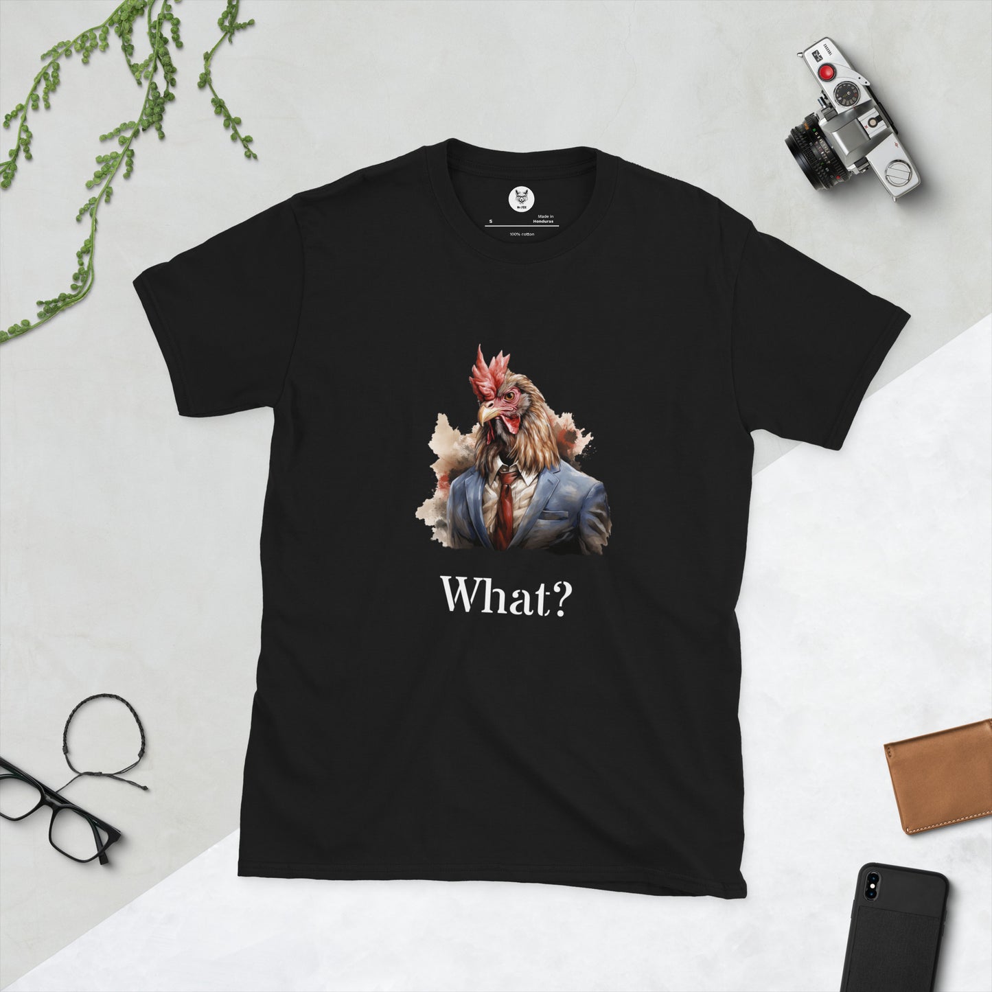 Short-Sleeve Unisex T-Shirt "WHAT?" ID: 281 (PREMIUM)