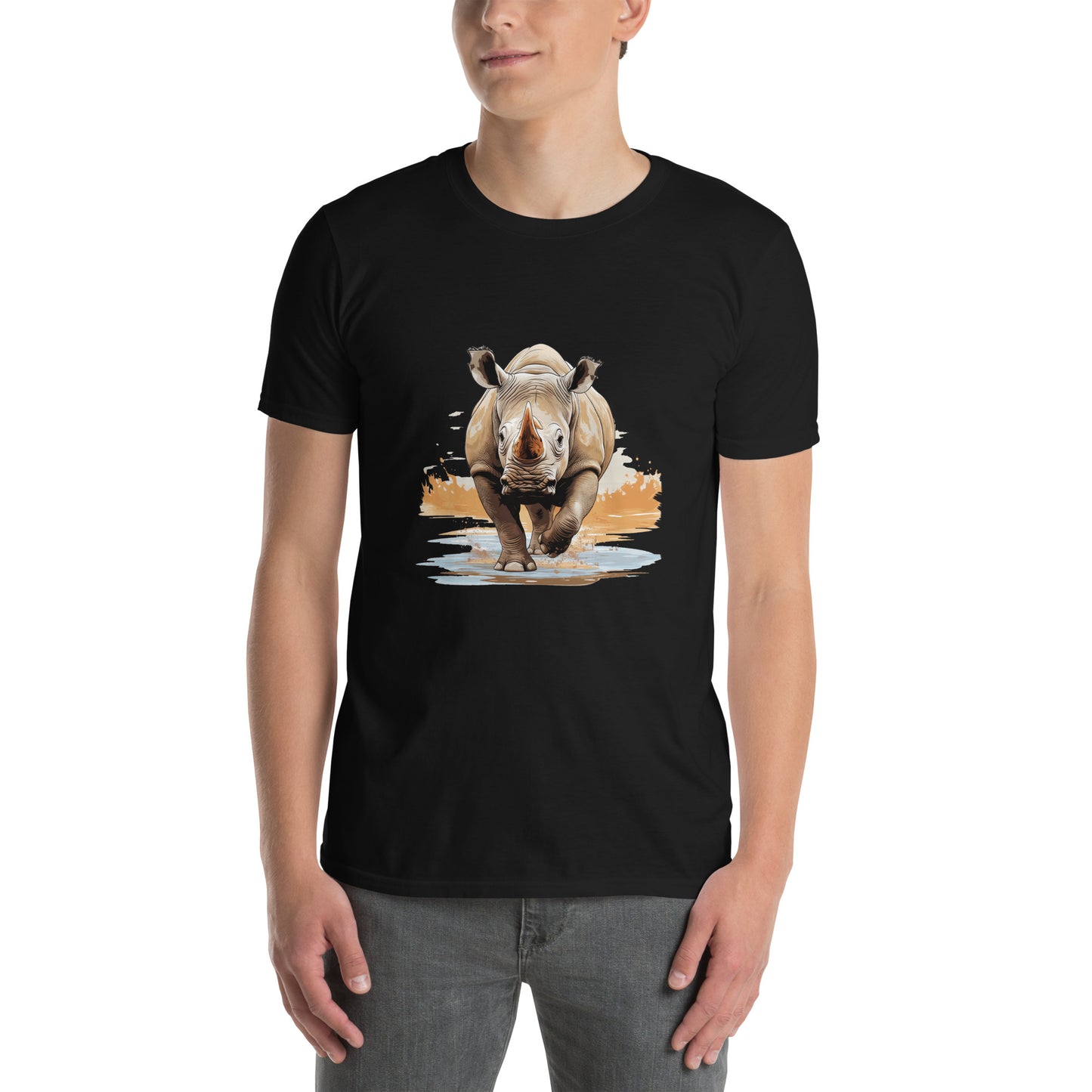 Short-Sleeve Unisex T-Shirt "RHINOCEROS" ID: 285 (PREMIUM)