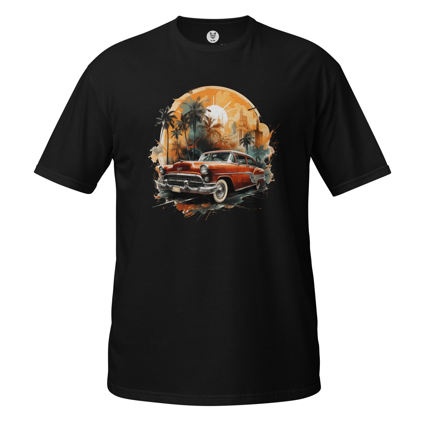 T-shirt unisex z krótkim rękawem „RETRO CAR” ID: 288 (PREMIUM)