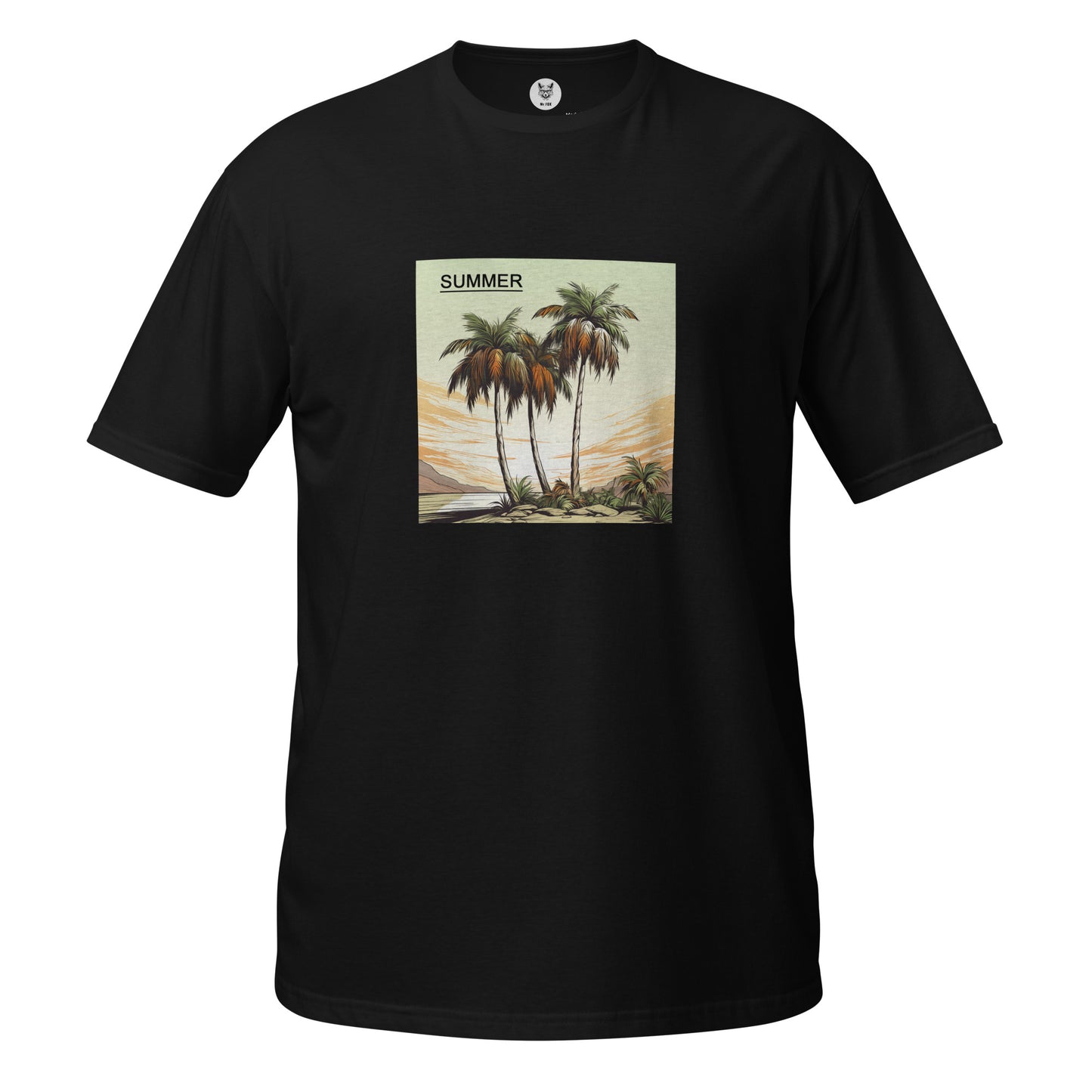 T-Shirt unisex z krótkim rękawem „PALMS SUMMER” ID: 303 (PREMIUM)