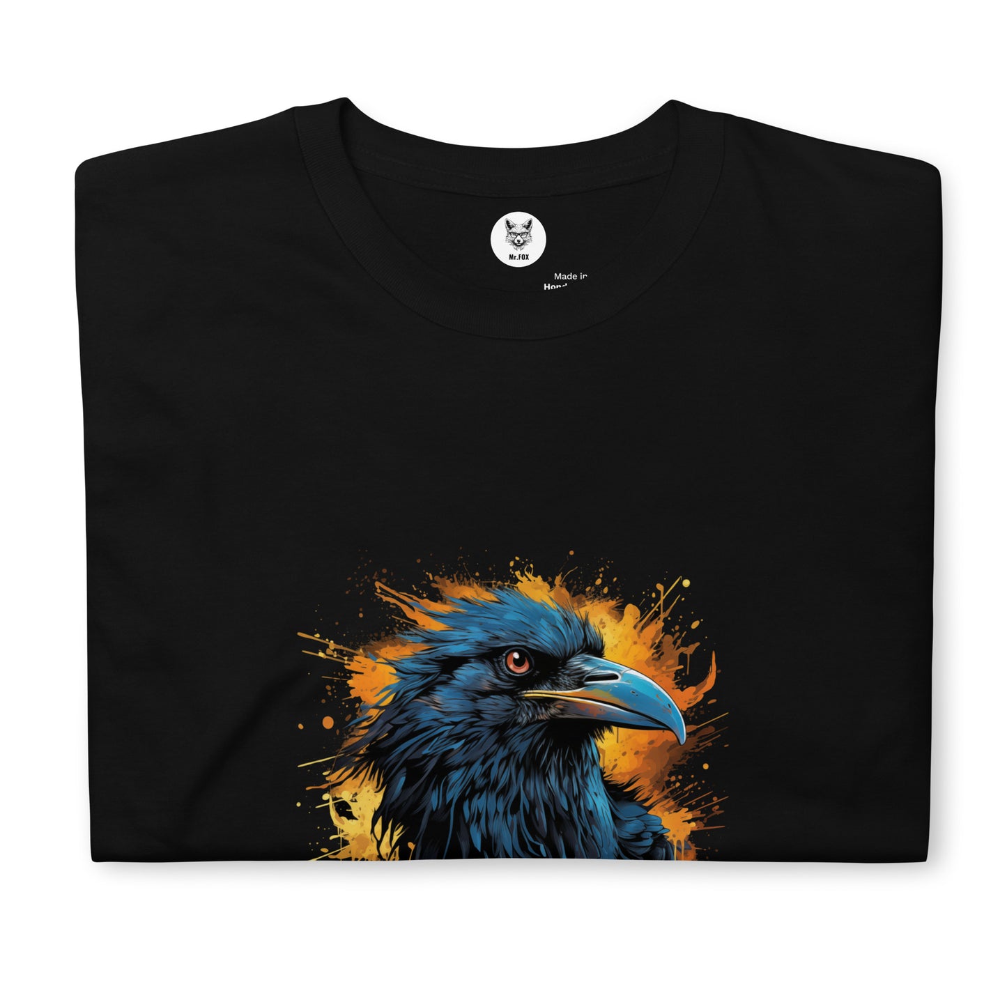 Koszulka unisex z krótkim rękawem "BIRD CROW" ID: 305 (PREMIUM)