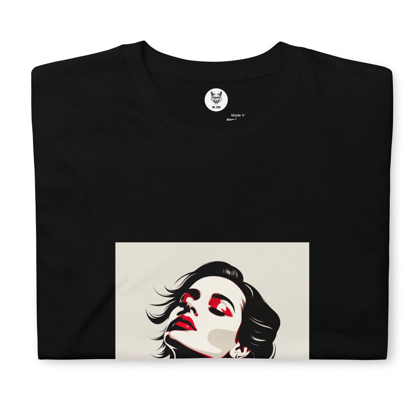 T-shirt unisex z krótkim rękawem „POP ART GIRL” ID: 307 (PREMIUM)