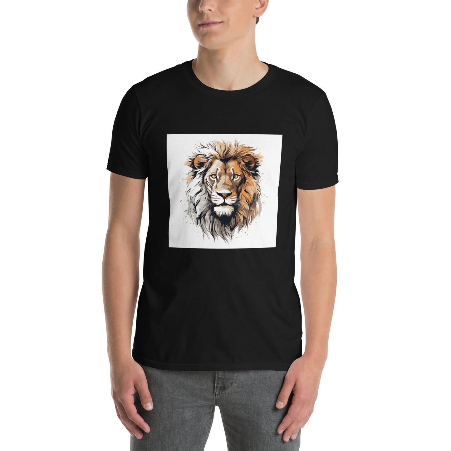 Short-Sleeve Unisex T-Shirt "LION" ID: 309 (PREMIUM)