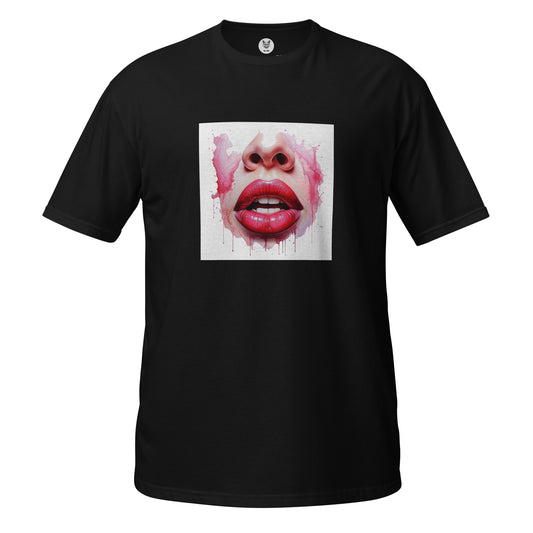 Koszulka unisex z krótkim rękawem „LIPS” ID: 310 (PREMIUM)