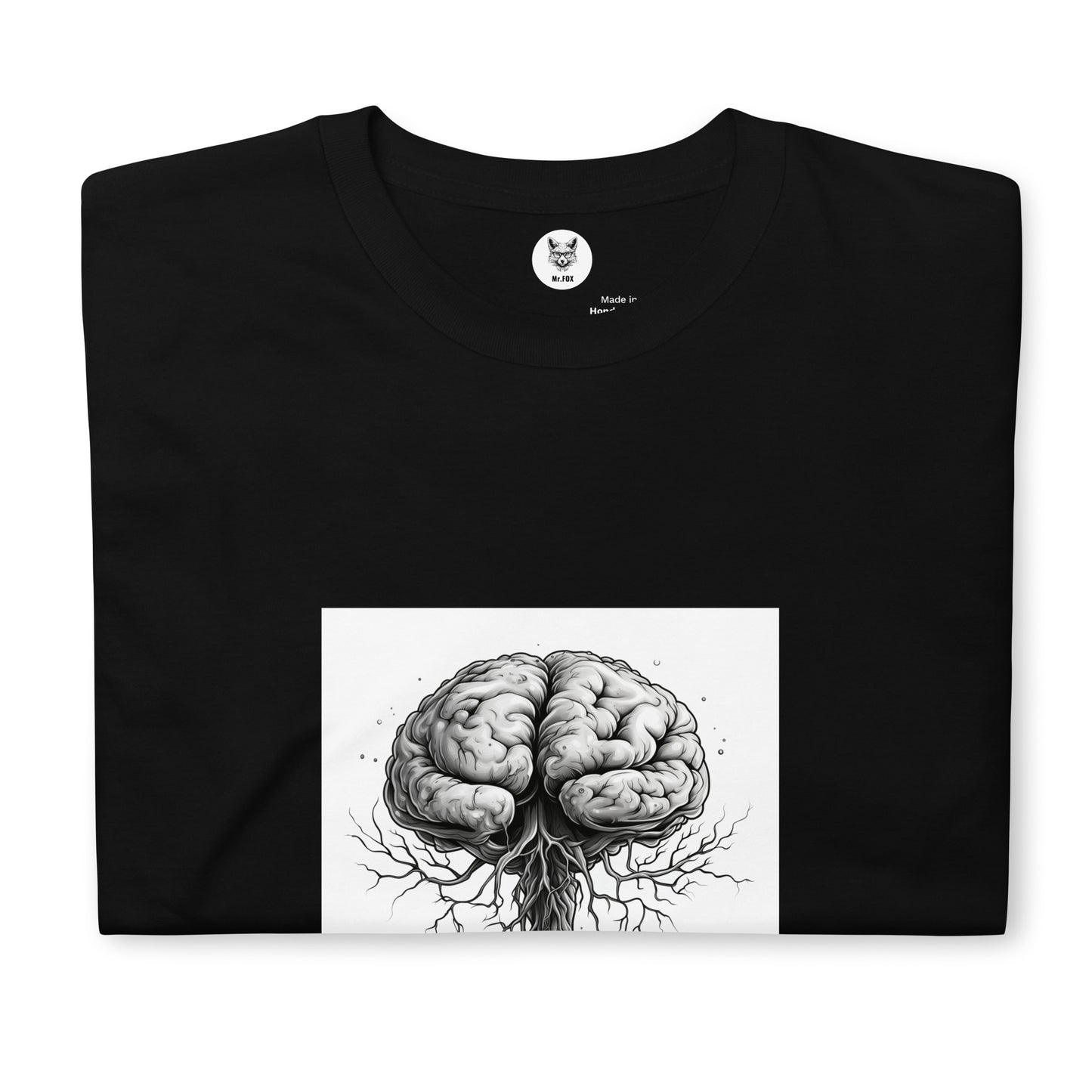 Koszulka unisex z krótkim rękawem „BRAIN” ID: 311 (PREMIUM)