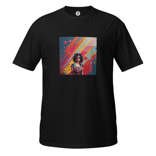 T-shirt unisex z krótkim rękawem „POP ART GIRL” ID: 312 (PREMIUM)