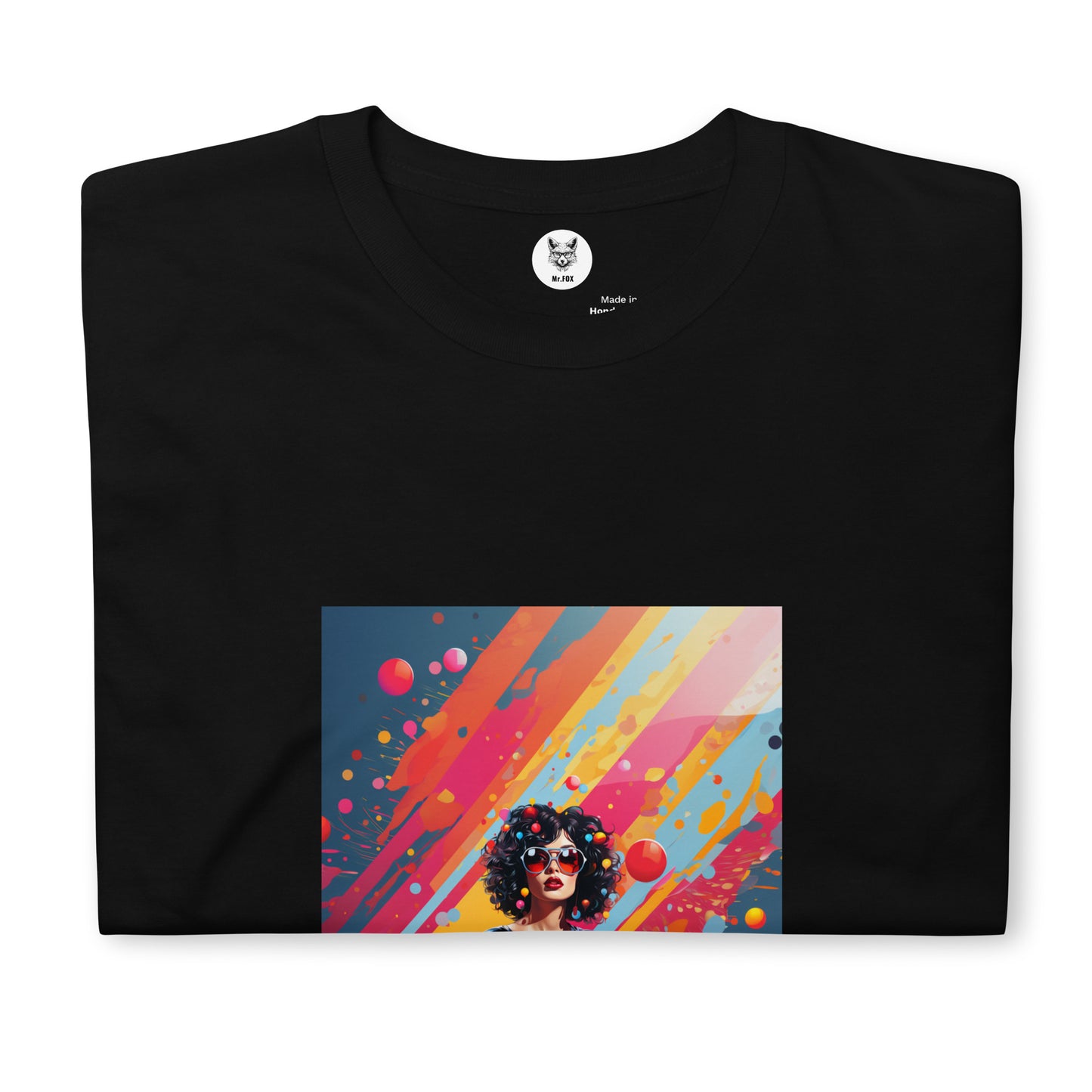 T-shirt unisex z krótkim rękawem „POP ART GIRL” ID: 312 (PREMIUM)