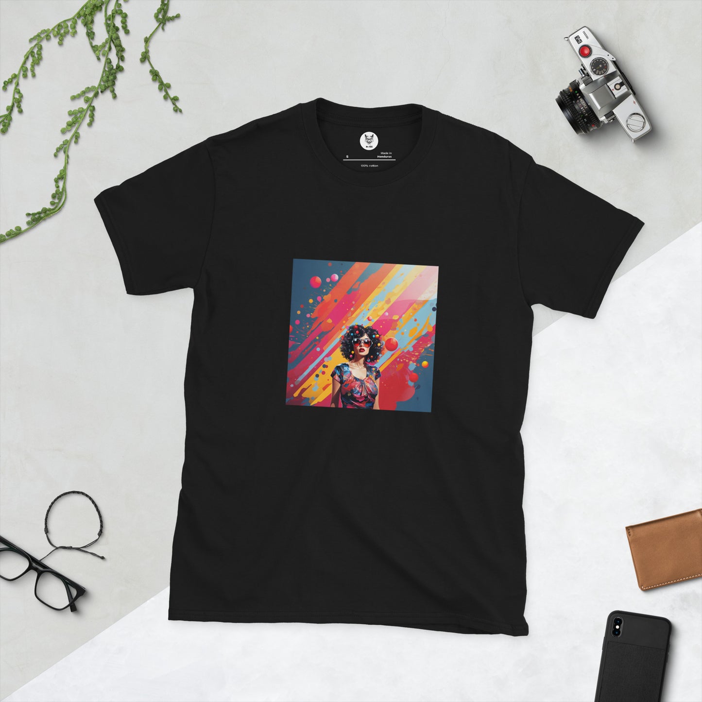 T-shirt unisex z krótkim rękawem „POP ART GIRL” ID: 312 (PREMIUM)