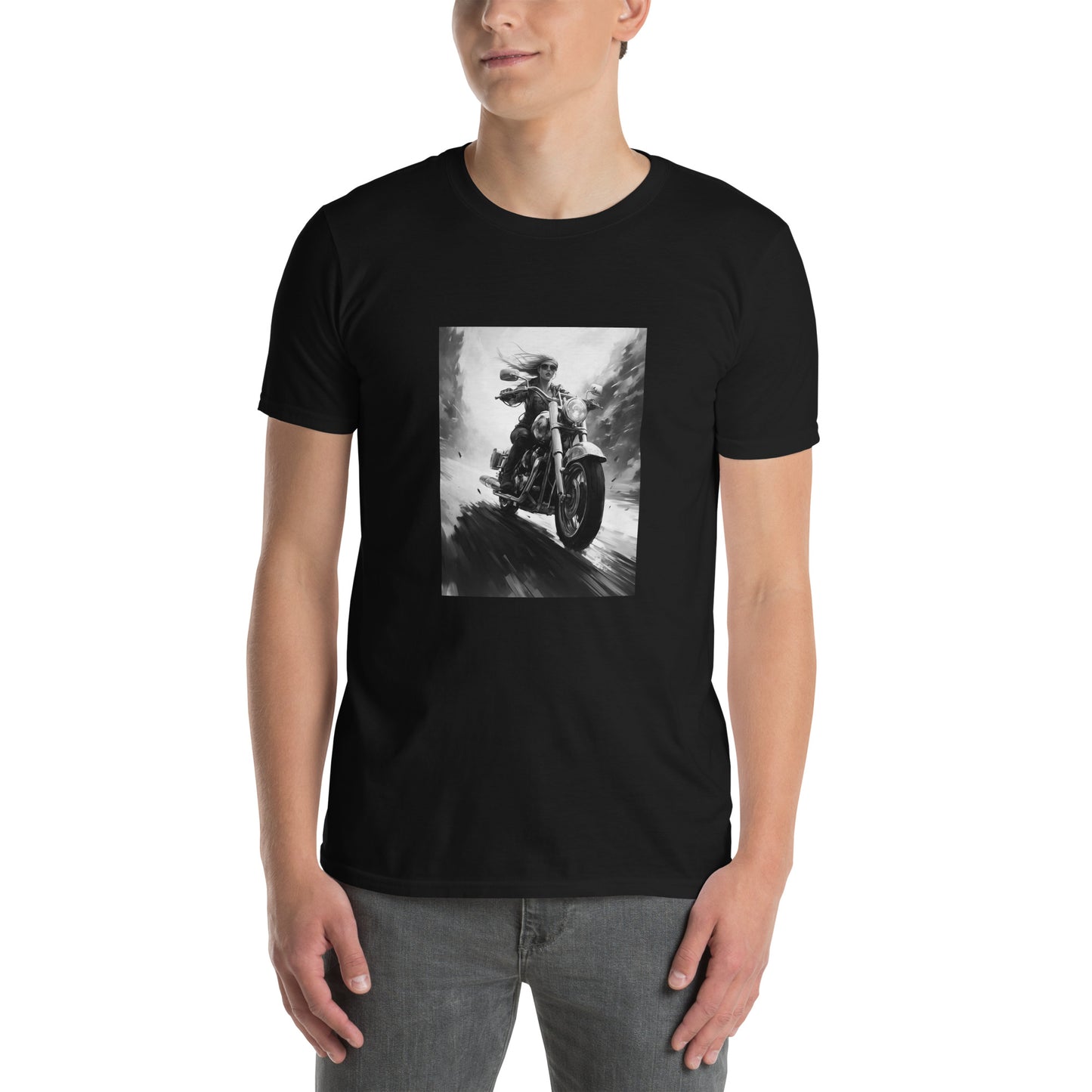 Short-Sleeve Unisex T-Shirt "BIKER" ID: 313 (PREMIUM)