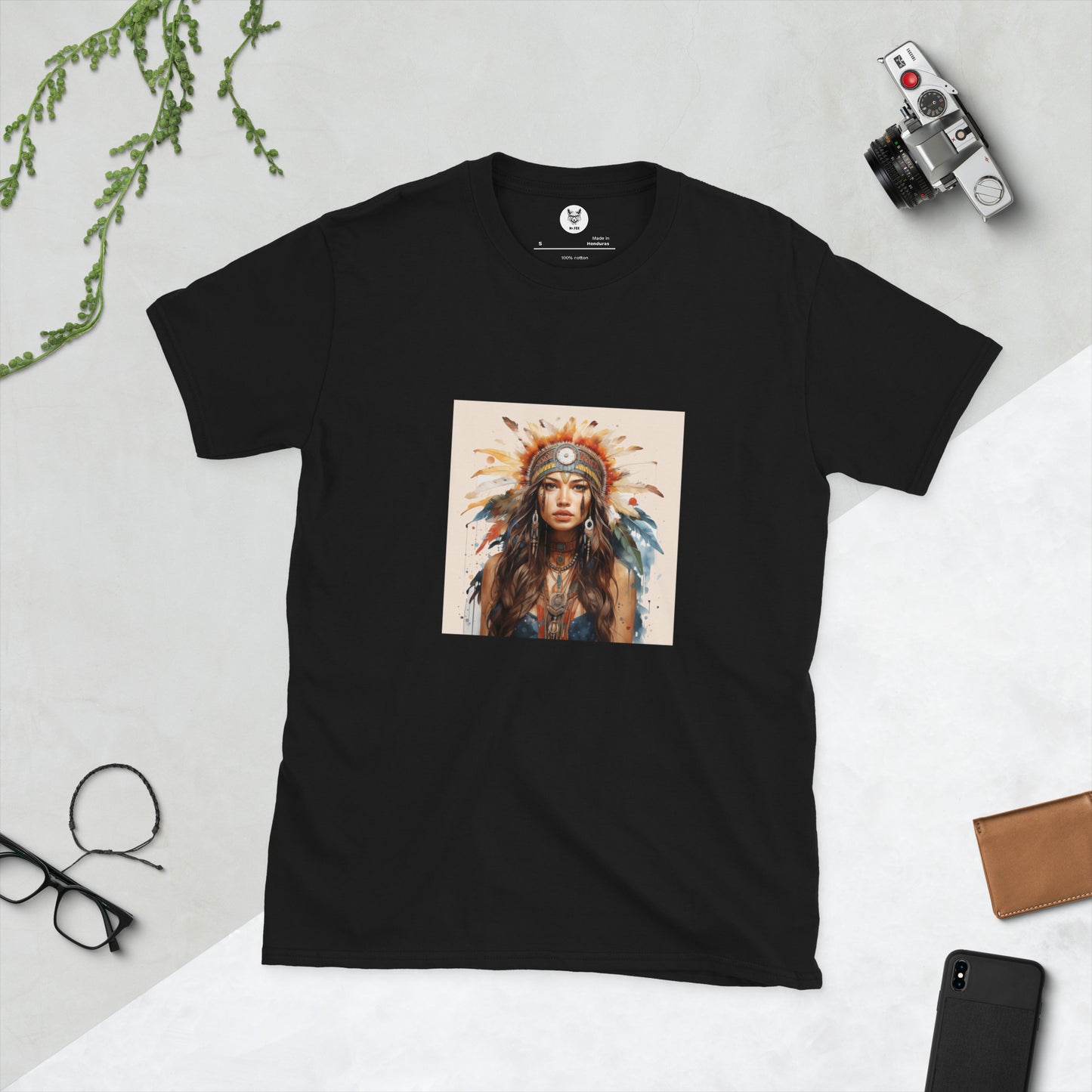 Short-Sleeve Unisex T-Shirt "INDIAN" ID: 327 (PREMIUM)