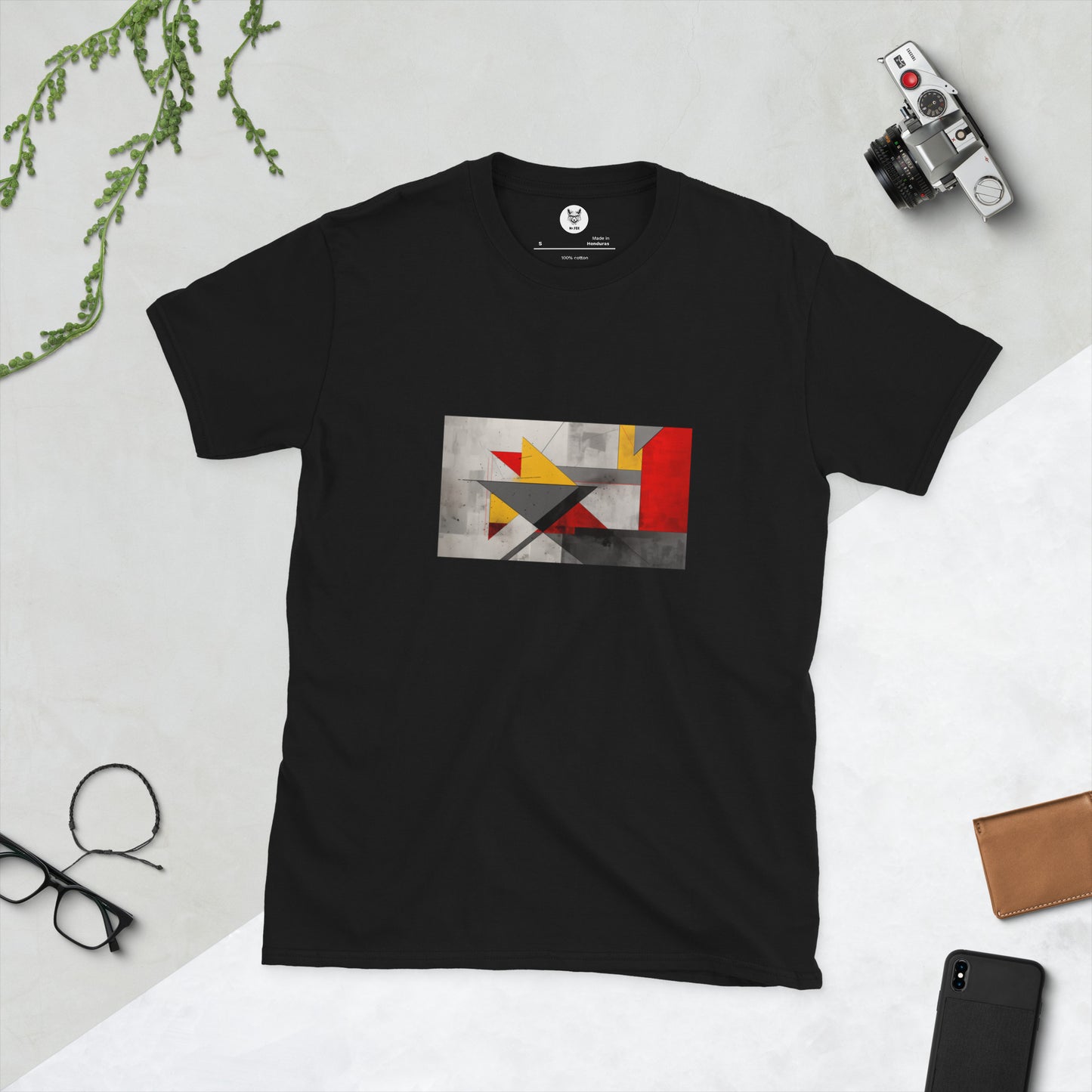 T-shirt unisex z krótkim rękawem „GEOMETRIA” ID: 324 (PREMIUM)