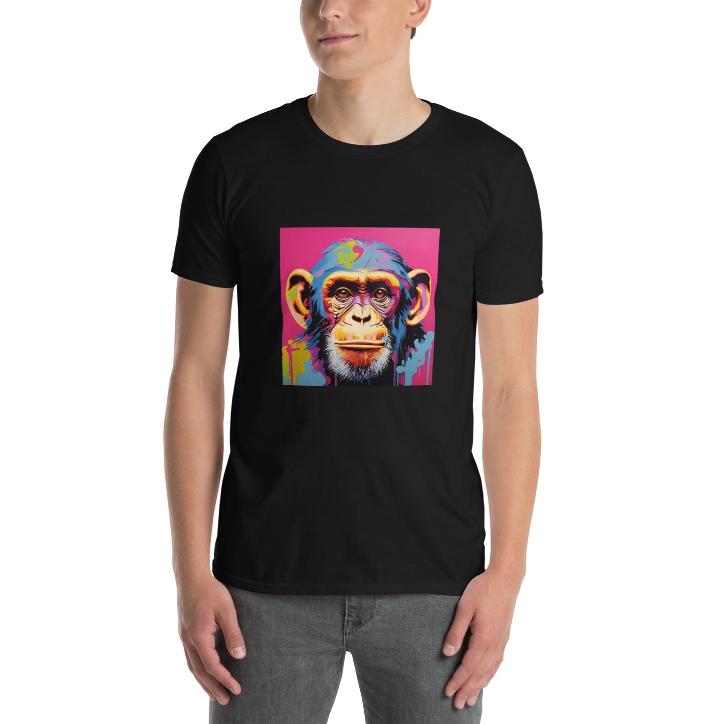 Футболка унисекс с коротким рукавом «POP ART MONKEY» ID: 301 (ПРЕМИУМ)