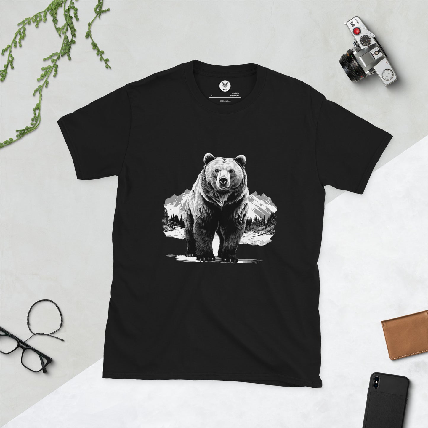 Short-Sleeve Unisex T-Shirt "BEAR" ID: 188  (m) [premium]