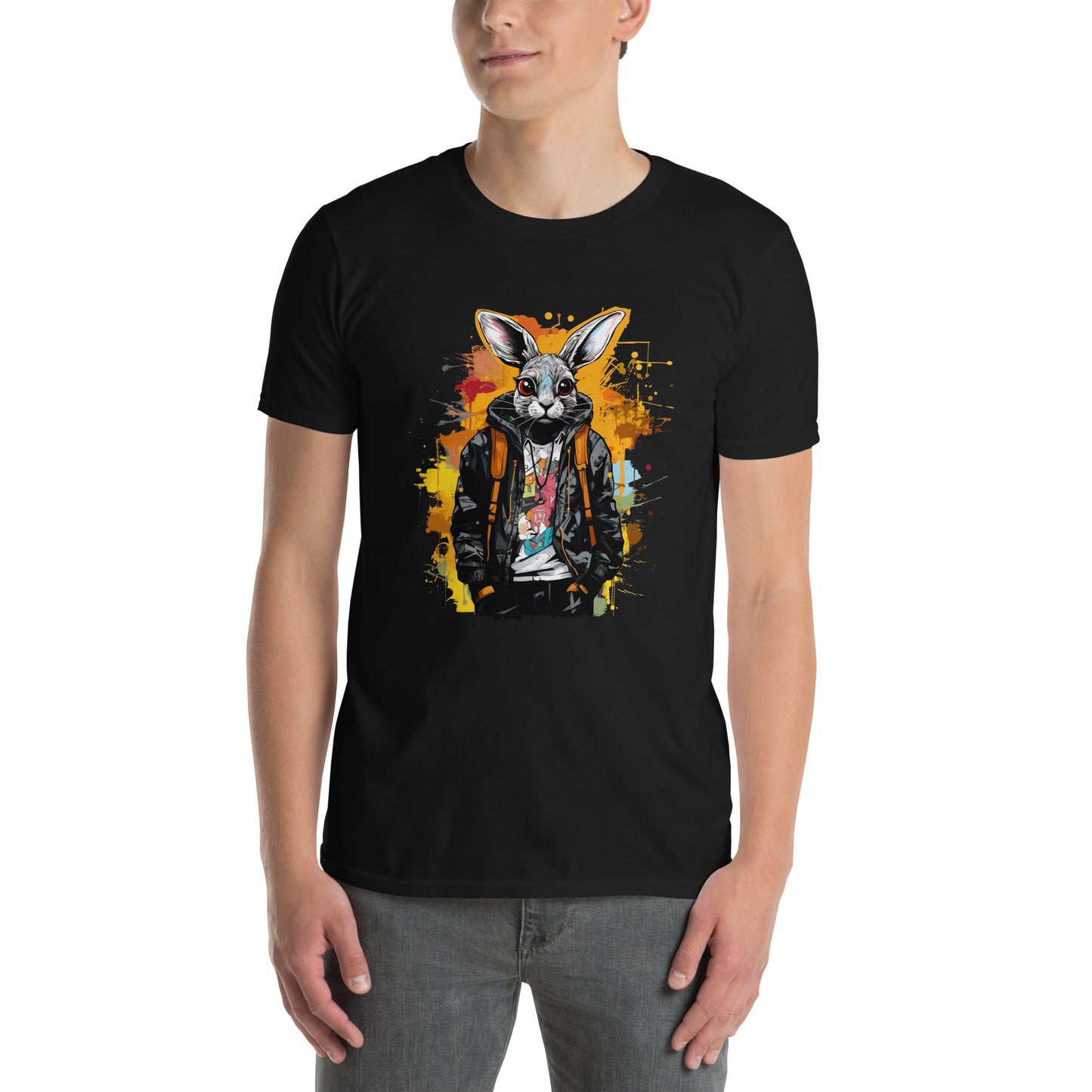 Short-Sleeve Unisex T-Shirt "RABBIT" id: 23 (PREMIUM)