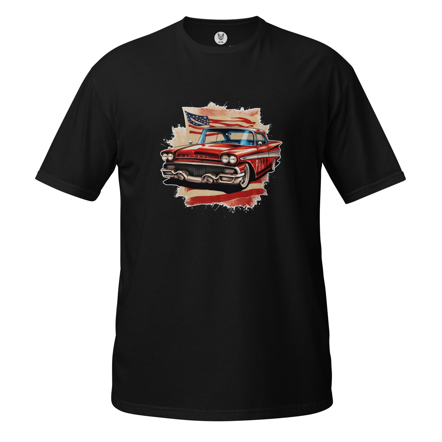 Koszulka unisex z krótkim rękawem „RETRO CAR” id: 24 (PREMIUM)