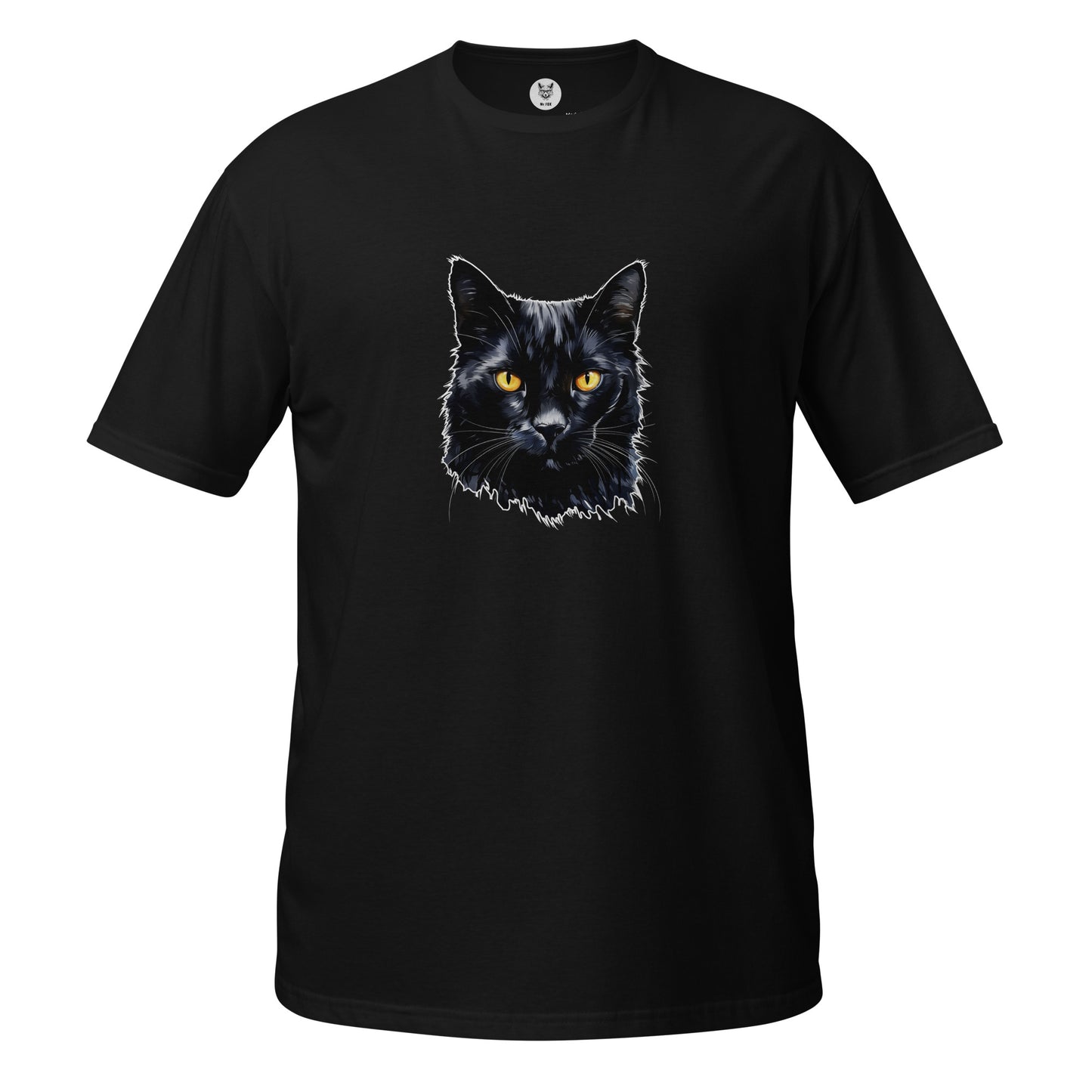 Short-Sleeve Unisex T-Shirt "BLACK CAT" id: 30 (PREMIUM)