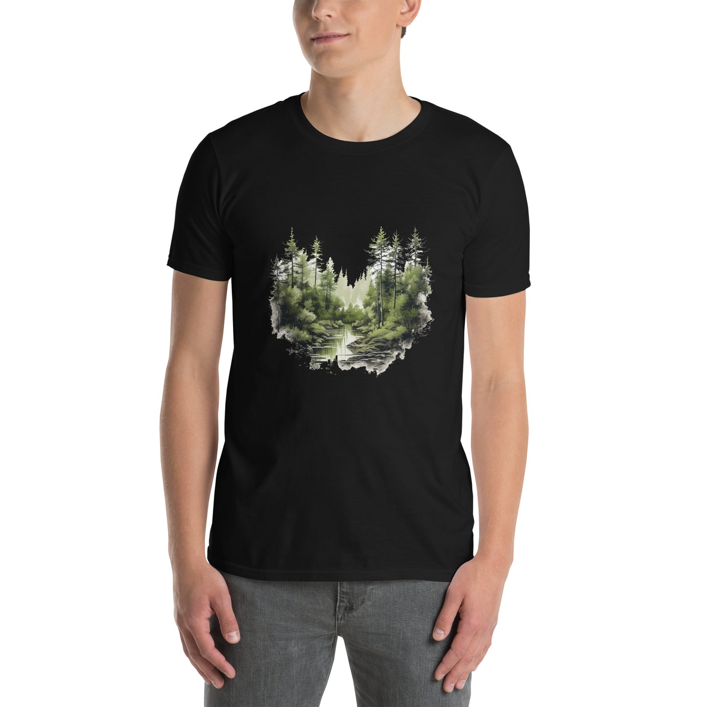 Short-Sleeve Unisex T-Shirt "FOREST" id: 70 (PREMIUM)