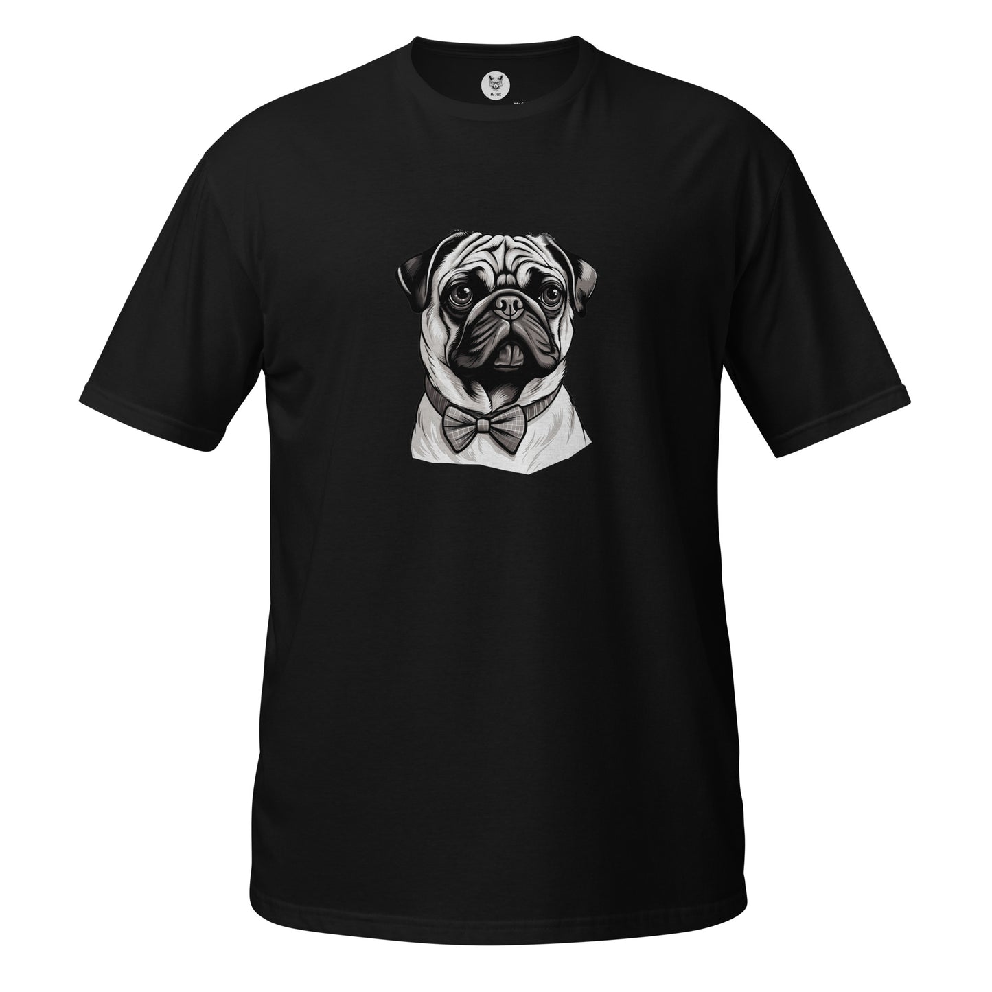 Футболка унисекс с коротким рукавом "DOG PUG" id: 71 (ПРЕМИУМ)