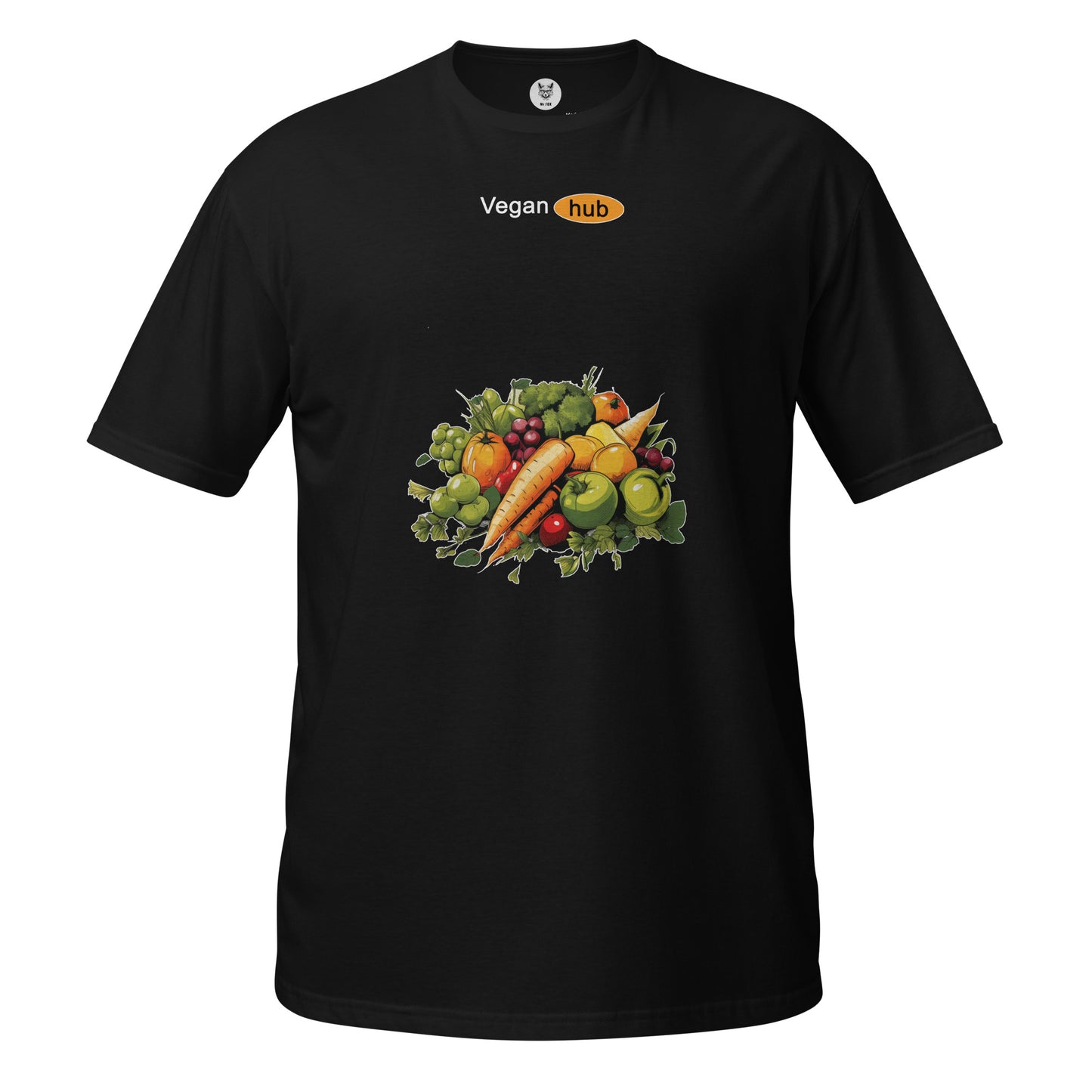 T-shirt unisex z krótkim rękawem „VEGAN HUB” id: 75 (PREMIUM)