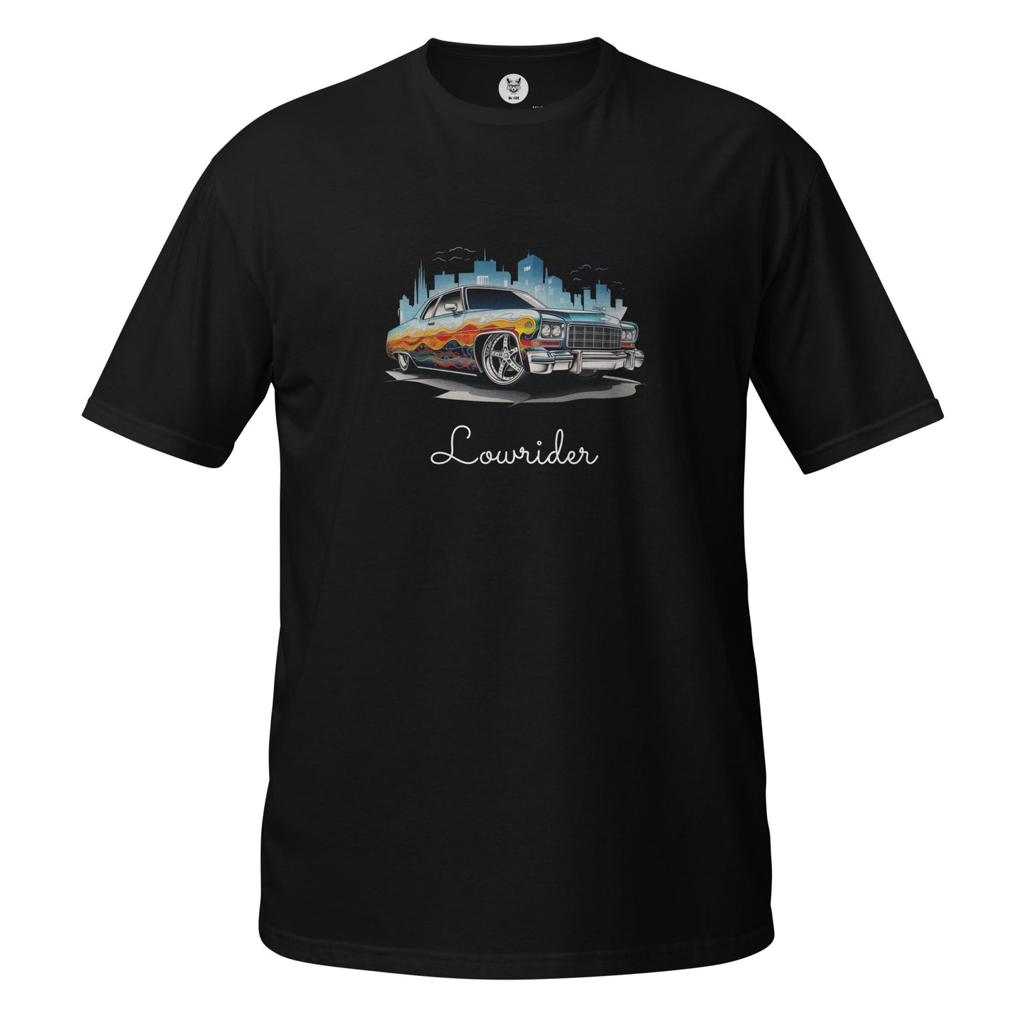 Koszulka unisex z krótkim rękawem „Lowrider retro car” id: 83 (PREMIUM)