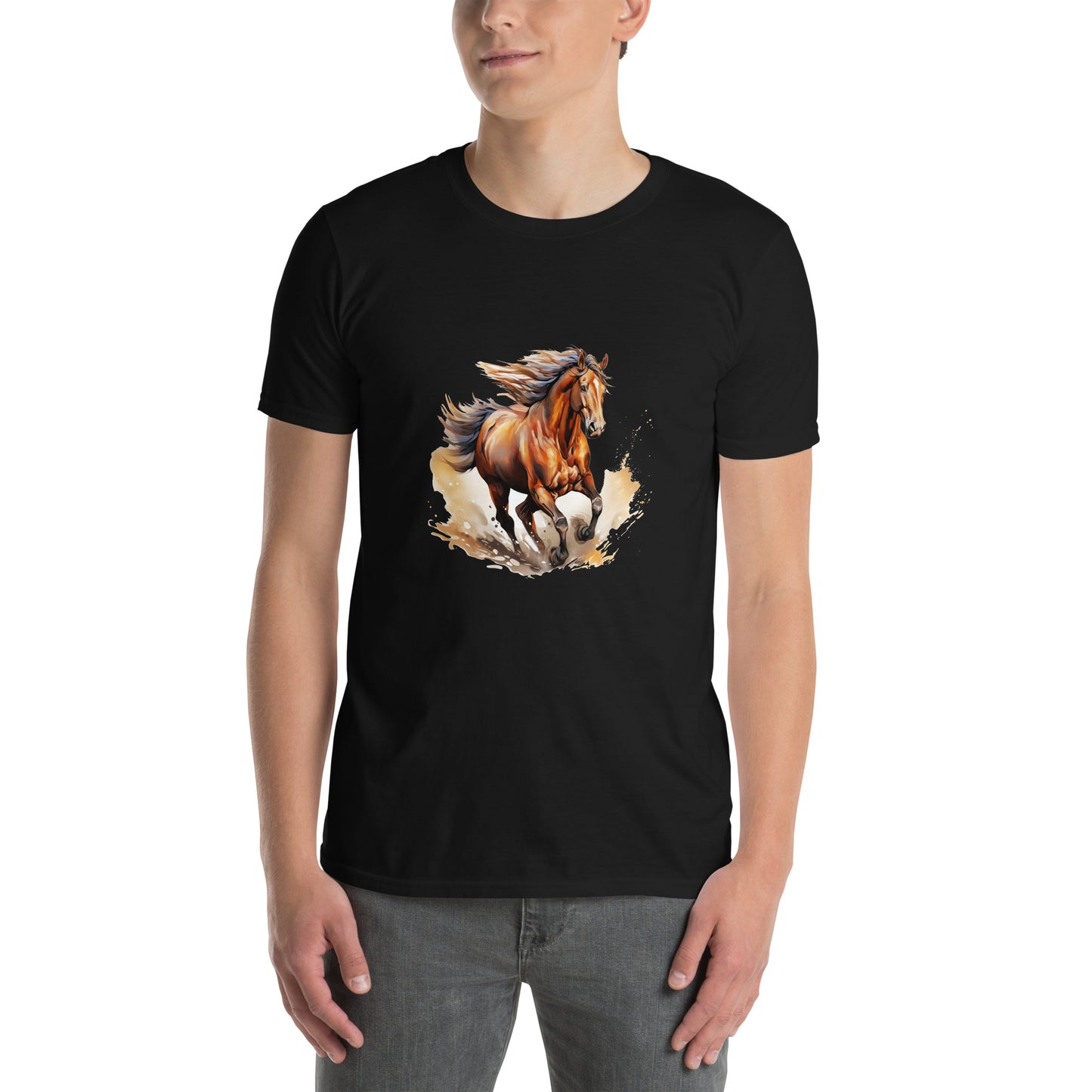 Short-Sleeve Unisex T-Shirt "HORSE" id: 87 (PREMIUM)