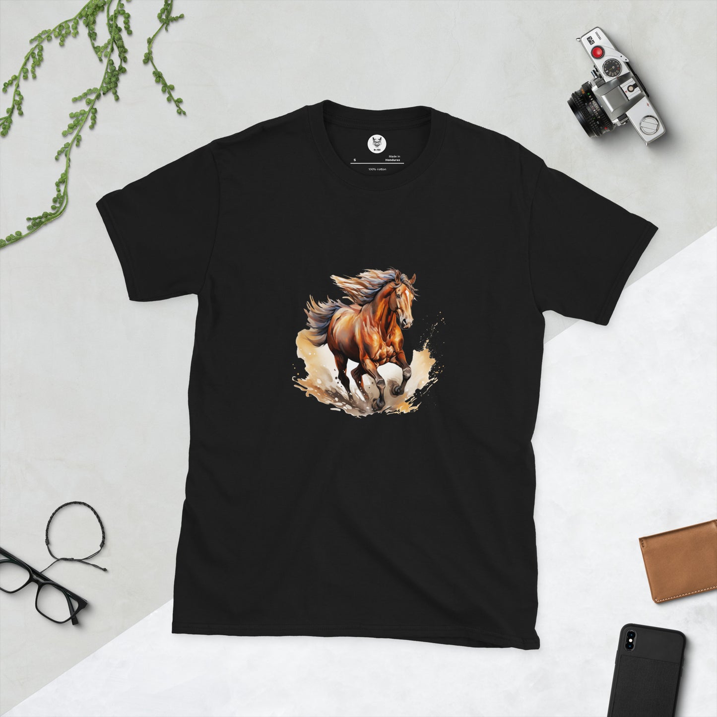 Short-Sleeve Unisex T-Shirt "HORSE" id: 87 (PREMIUM)