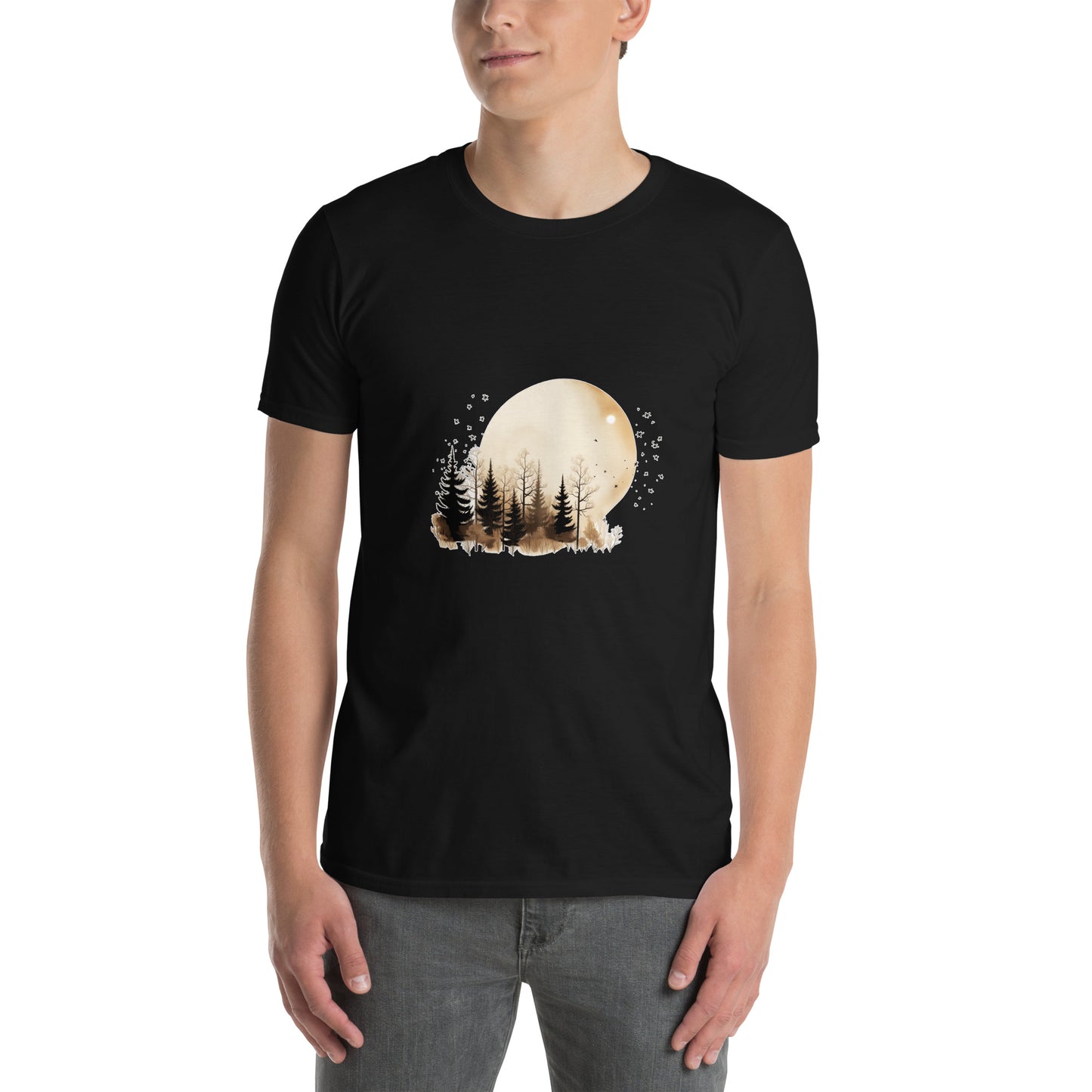 Short-Sleeve Unisex T-Shirt "MOON" id: 90 (PREMIUM)