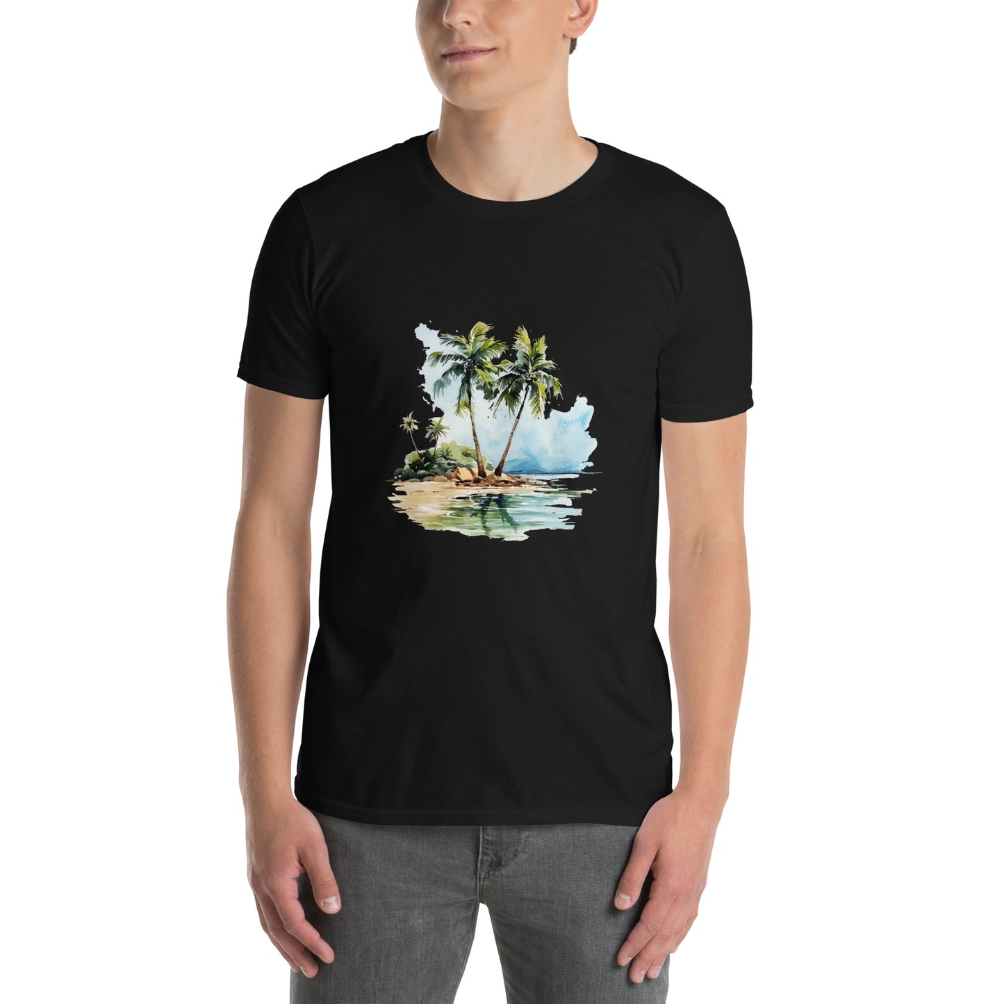 Футболка унисекс с коротким рукавом "PALM TREES" id: 91 (ПРЕМИУМ)