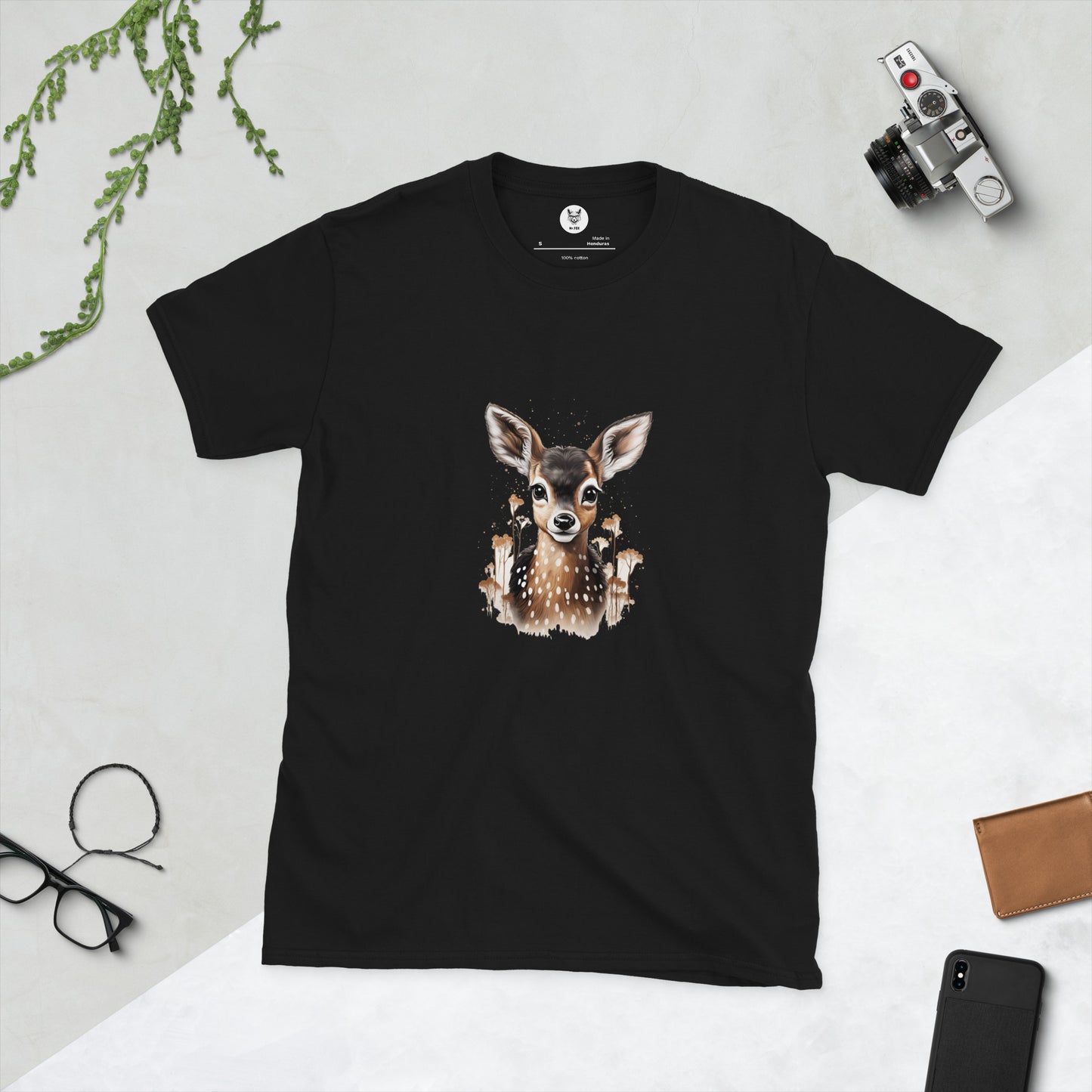 Koszulka unisex z krótkim rękawem „Bambi” id: 92 (PREMIUM)