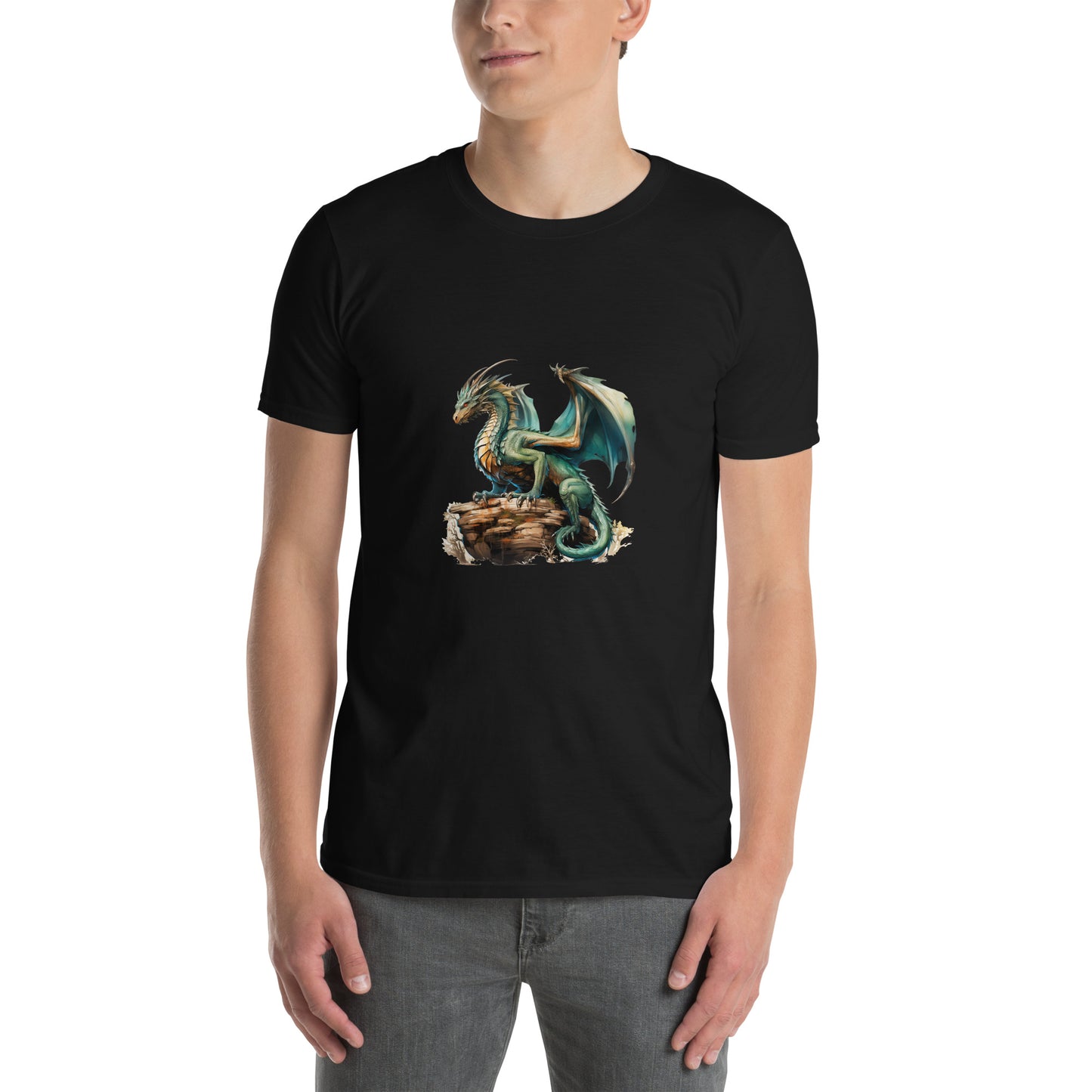 Koszulka unisex z krótkim rękawem „DRAGON” id: 94 (PREMIUM)