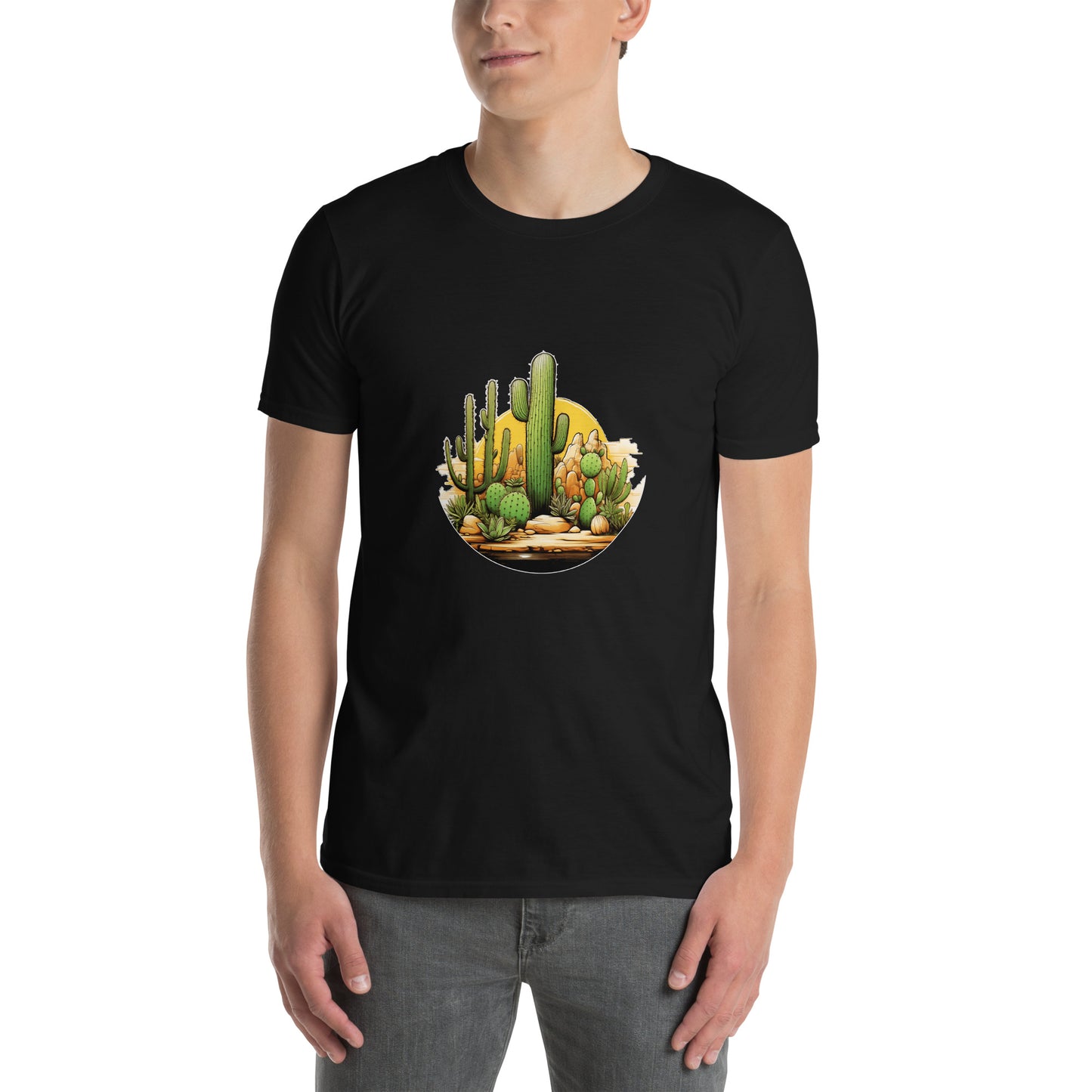 Koszulka unisex z krótkim rękawem „CACTUS” ID: 98 (PREMIUM)