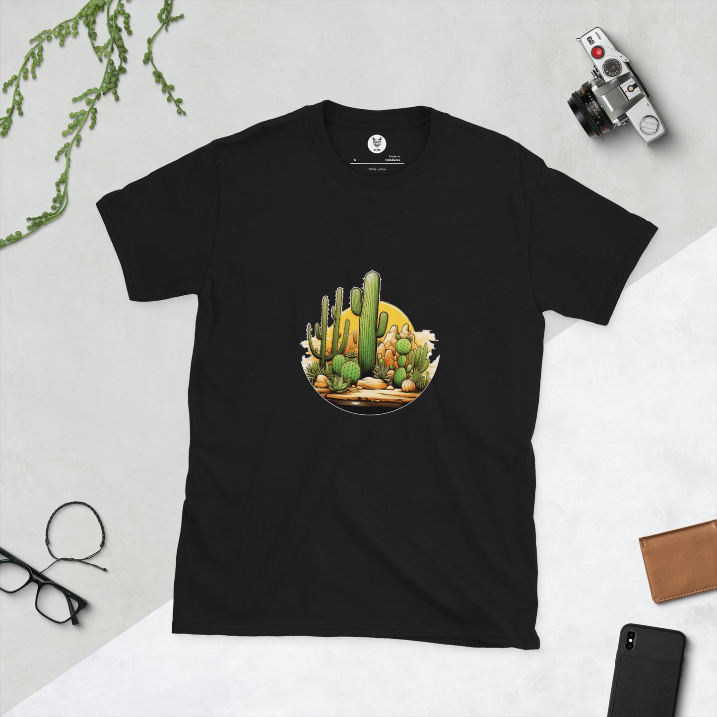 Koszulka unisex z krótkim rękawem „CACTUS” ID: 98 (PREMIUM)