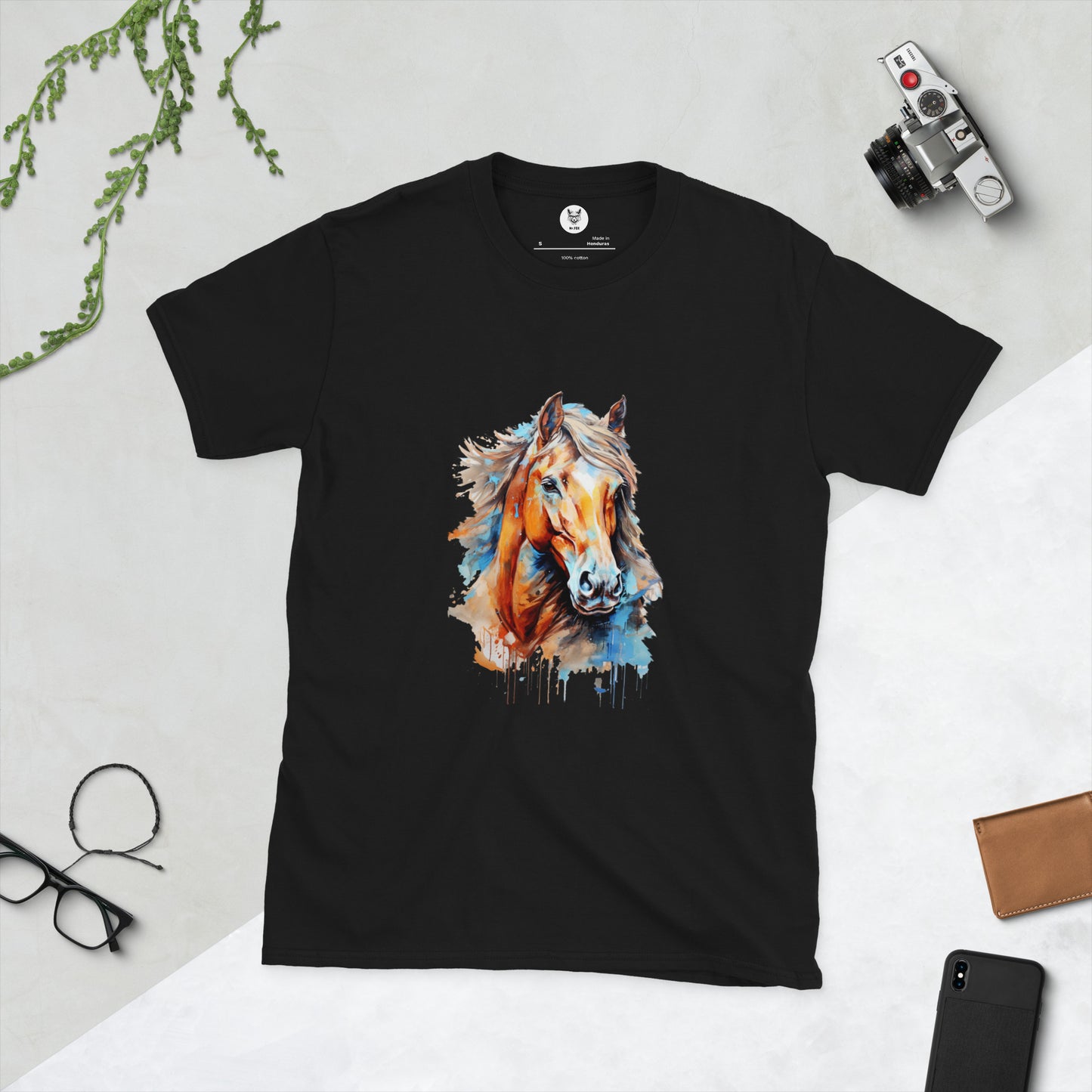 Short-Sleeve Unisex T-Shirt "HORSE" ID: 102 (PREMIUM)