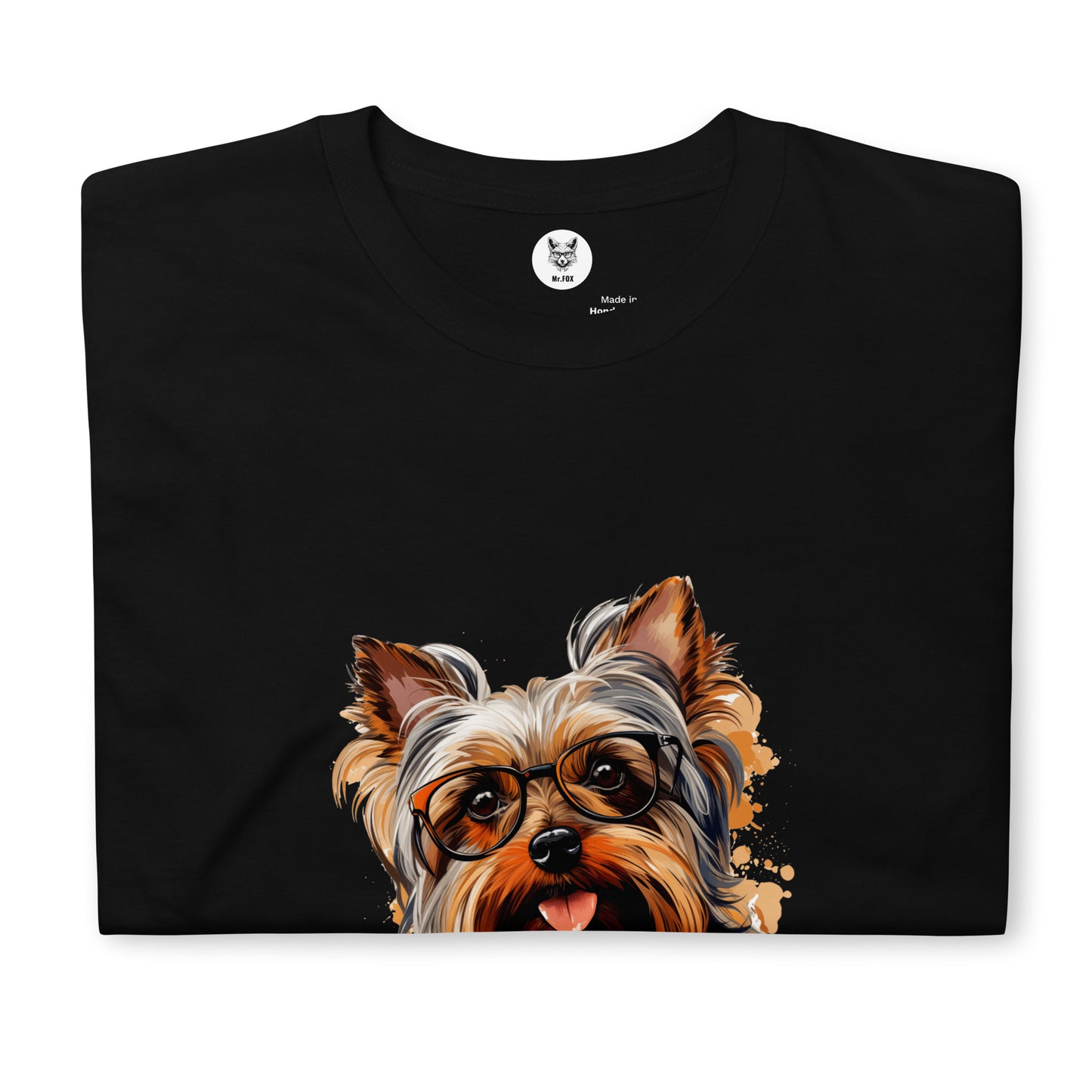 Koszulka unisex z krótkim rękawem „YORKSHIRE TERRIER” id: 93 (PREMIUM)