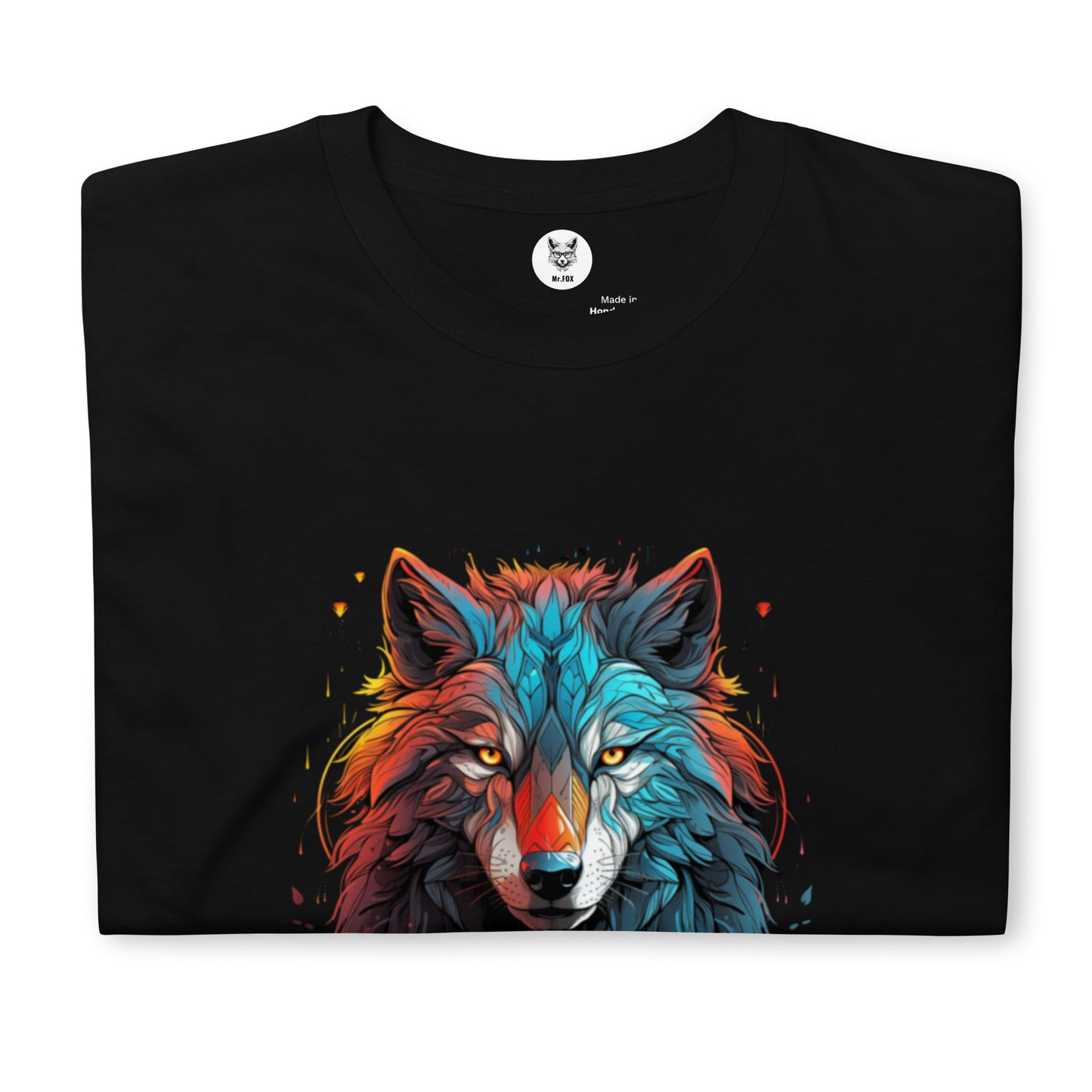 Koszulka unisex z krótkim rękawem "WOLF SHAMAN" ID: 116 (PREMIUM)