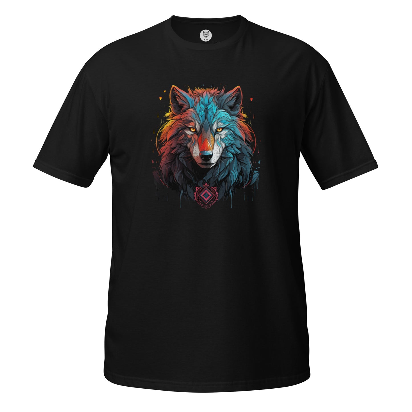 Koszulka unisex z krótkim rękawem "WOLF SHAMAN" ID: 116 (PREMIUM)