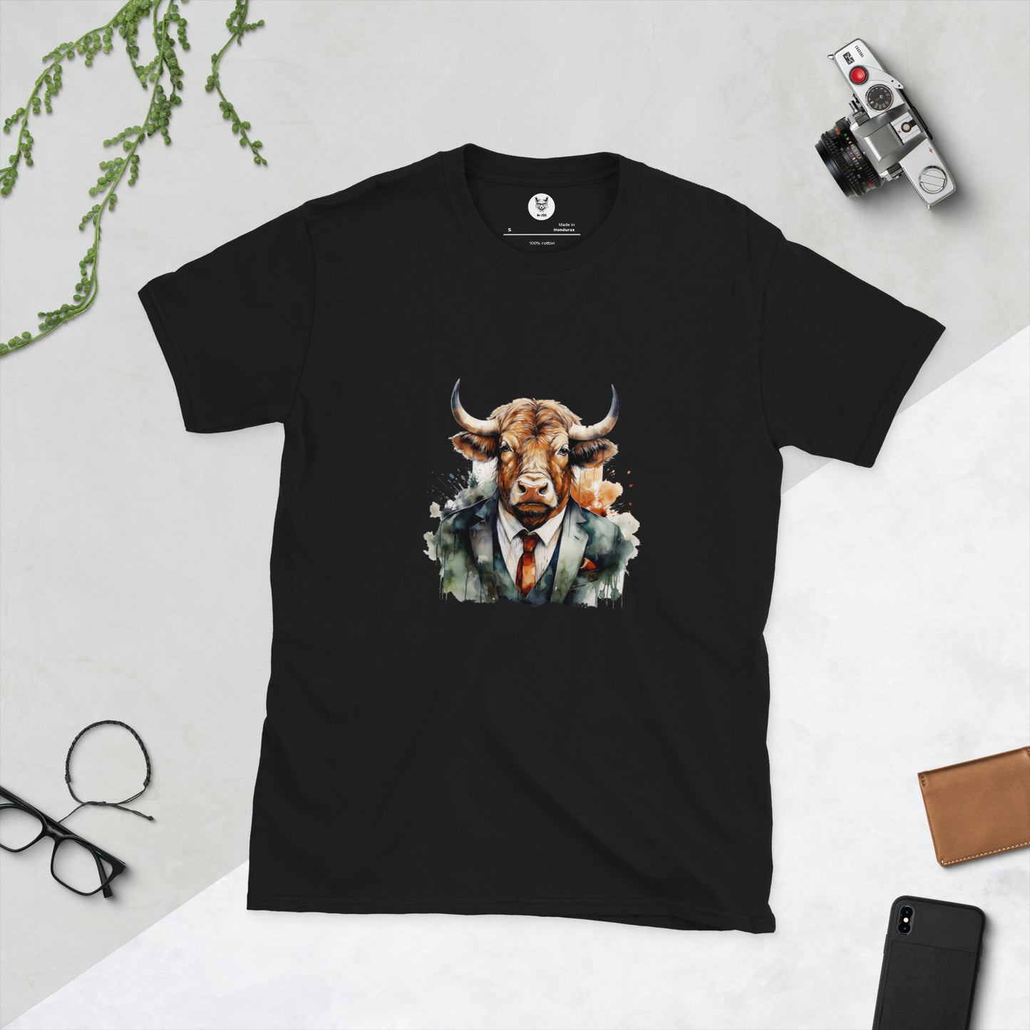 Koszulka unisex z krótkim rękawem „BULL” ID: 117 (PREMIUM)