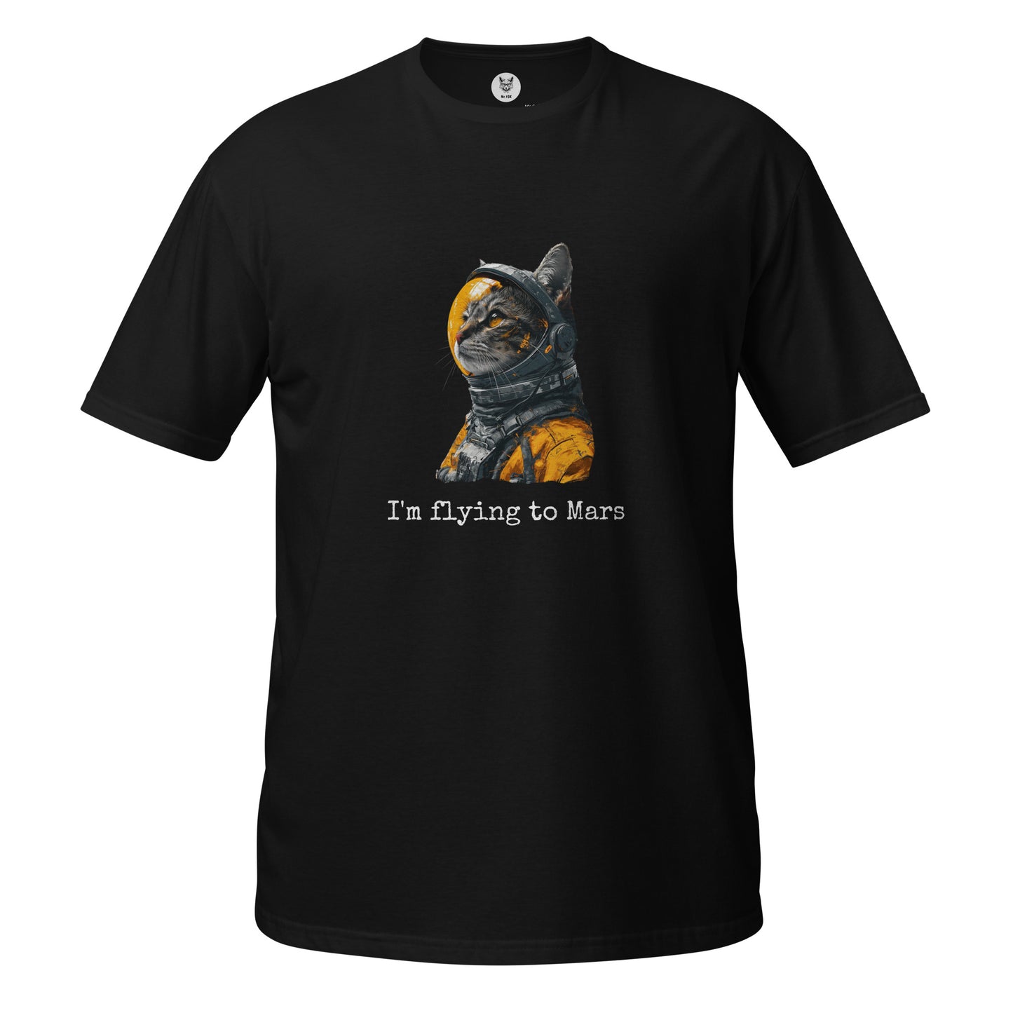 T-shirt unisex z krótkim rękawem „KOT ASTRONAUT” ID: 120 (PREMIUM)