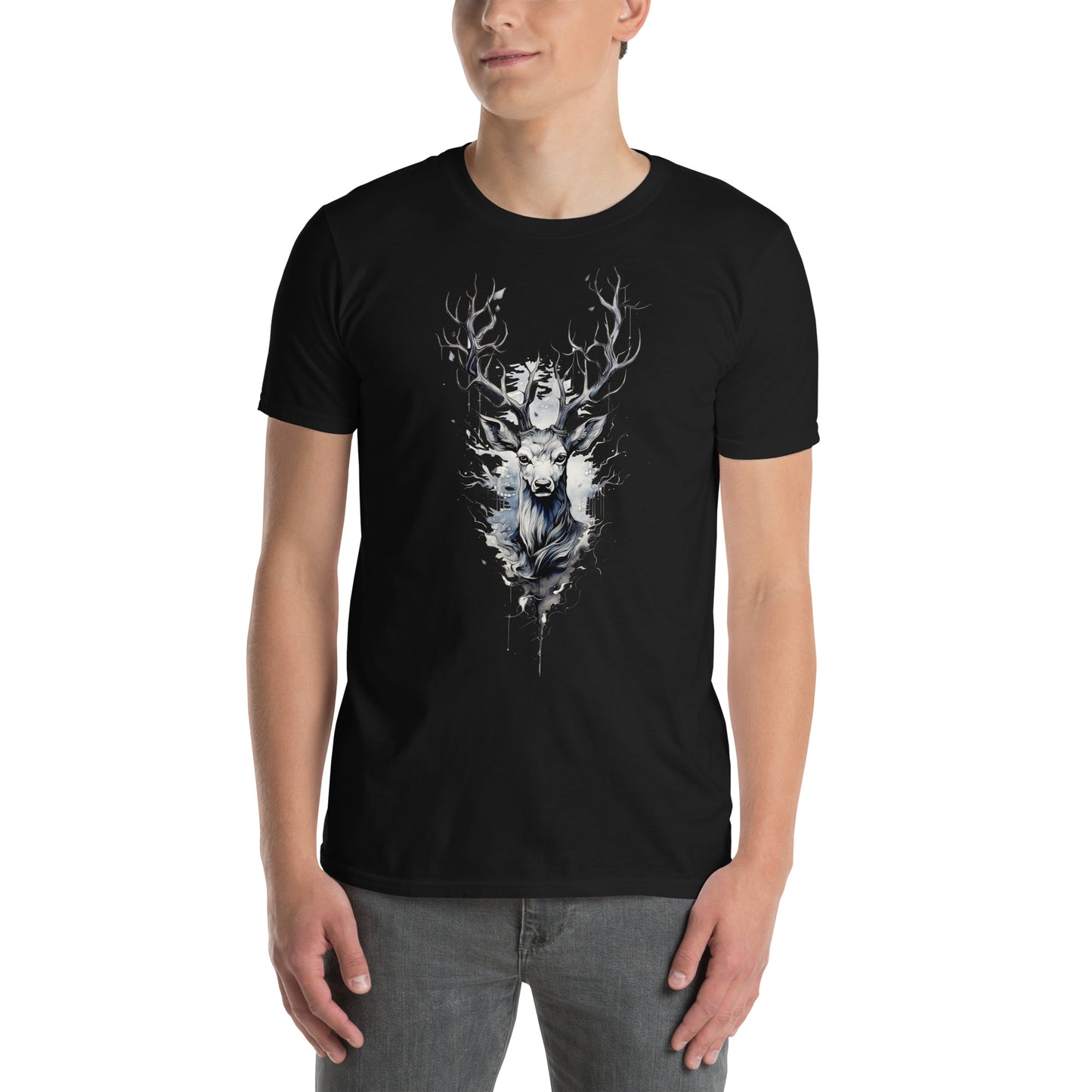 Koszulka unisex z krótkim rękawem "DEER" ID: 127 (PREMIUM)